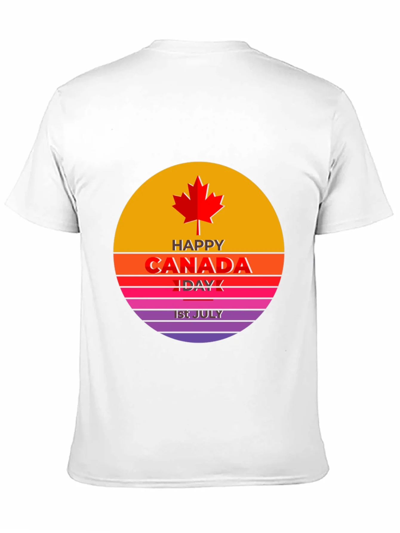 Camiseta Hombre Dise?o Canad¨¢ 1 de Julio