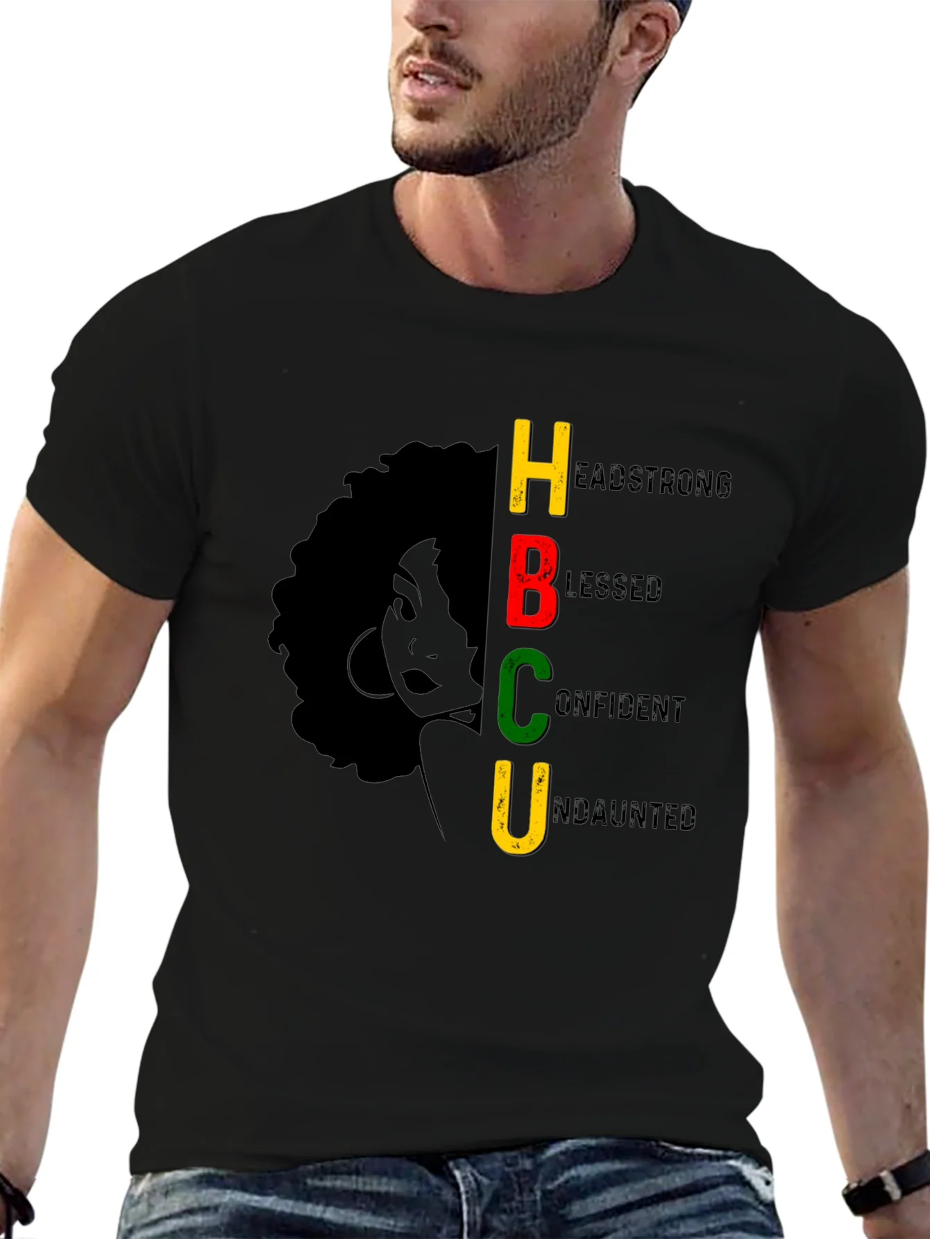 Rebbecca HBCU Headstrong Blessed Confident Undaunted T-Shirt