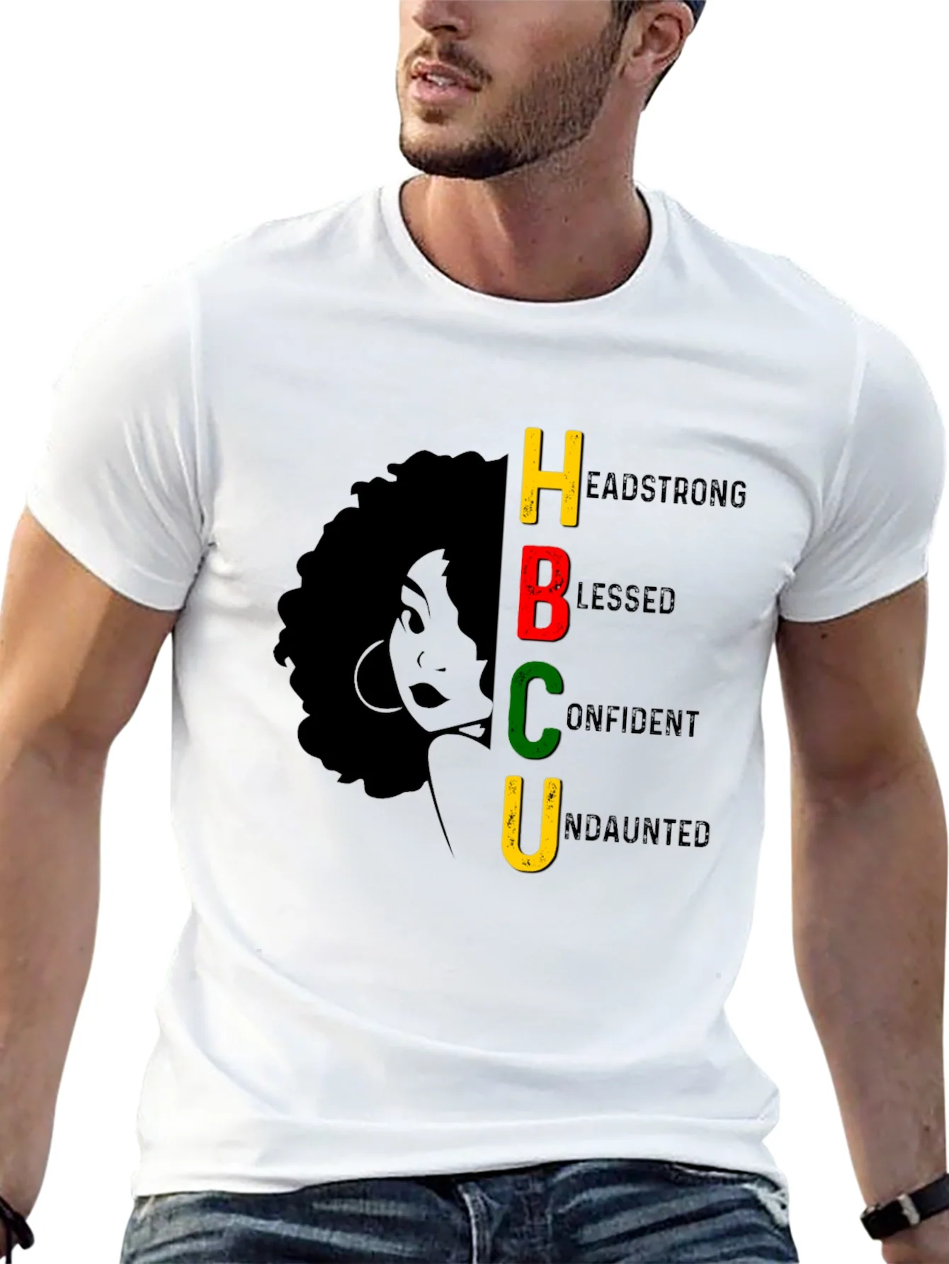 Rebbecca HBCU Headstrong Blessed Confident Undaunted T-Shirt