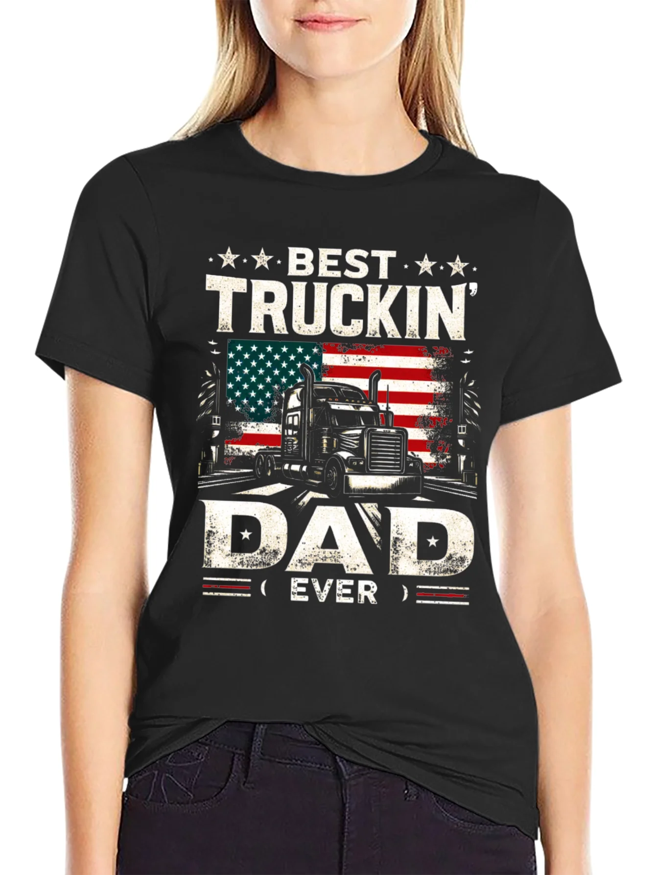 Camiseta Negra: El Mejor Pap¨¢ Camionero