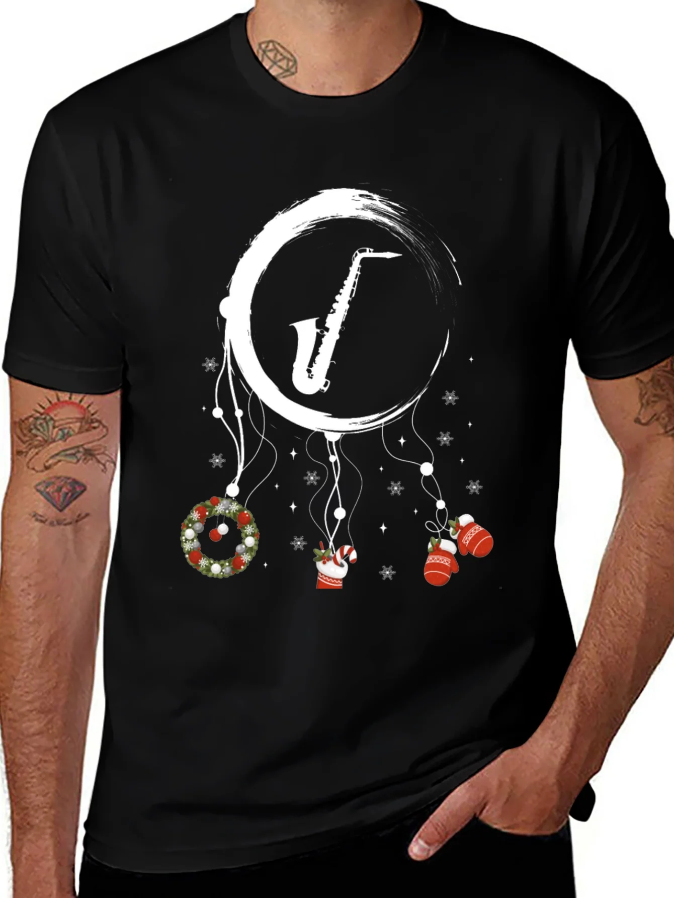Rebbecca Saxophone Christmas T-Shirt