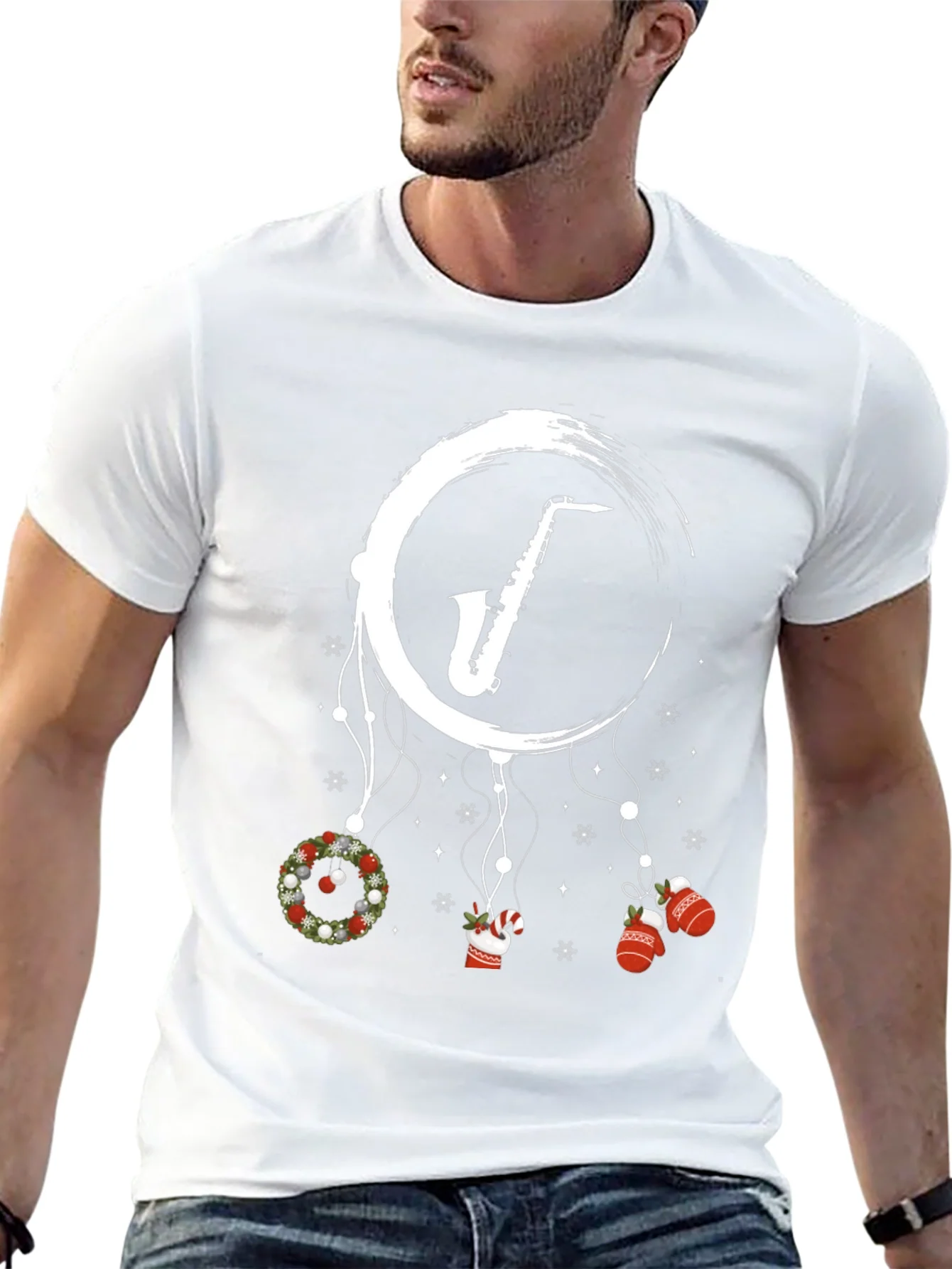 Rebbecca Saxophone Christmas T-Shirt