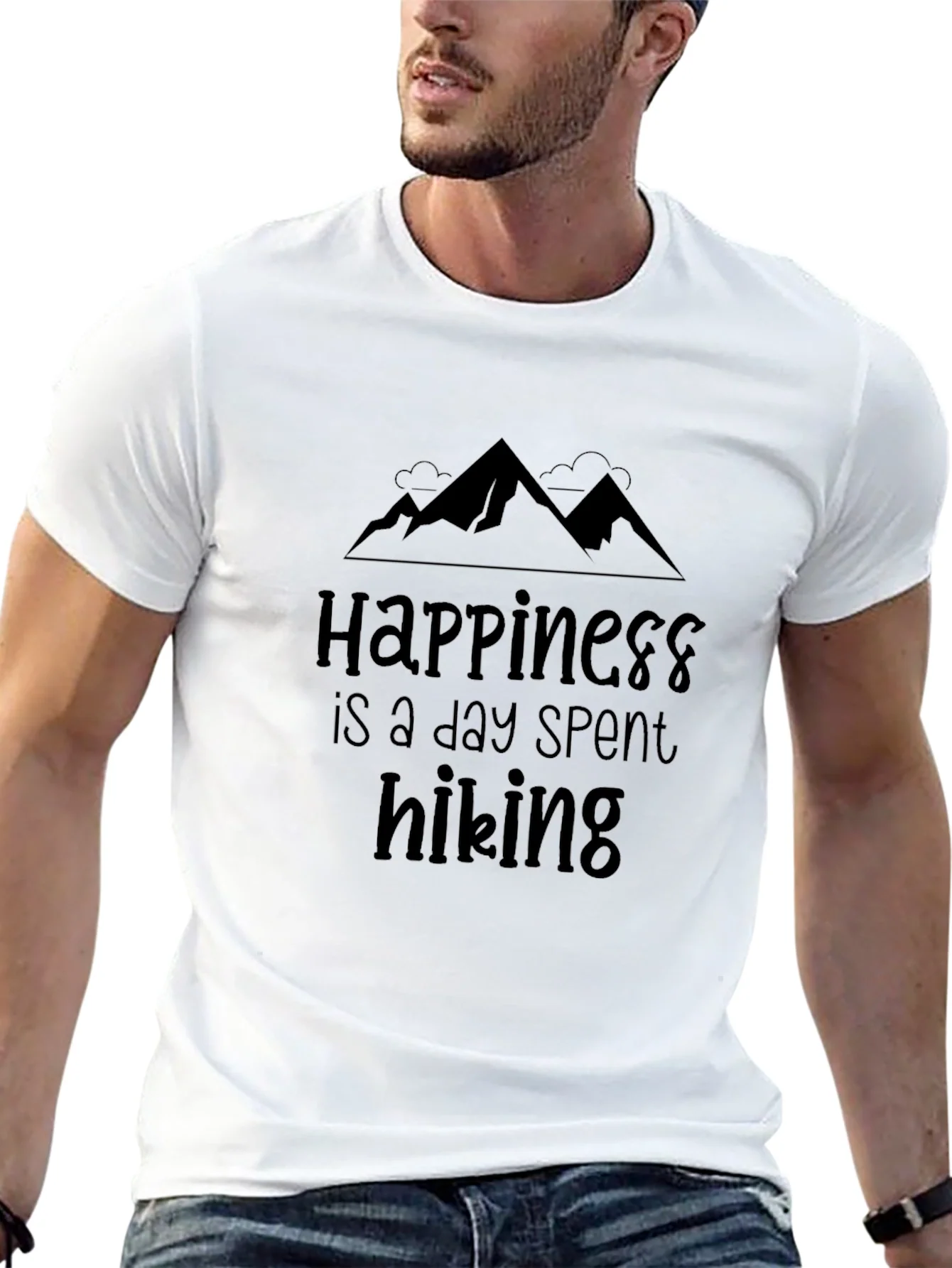 Rebbecca Happiness Hiking T-Shirt Black Comfort Fit