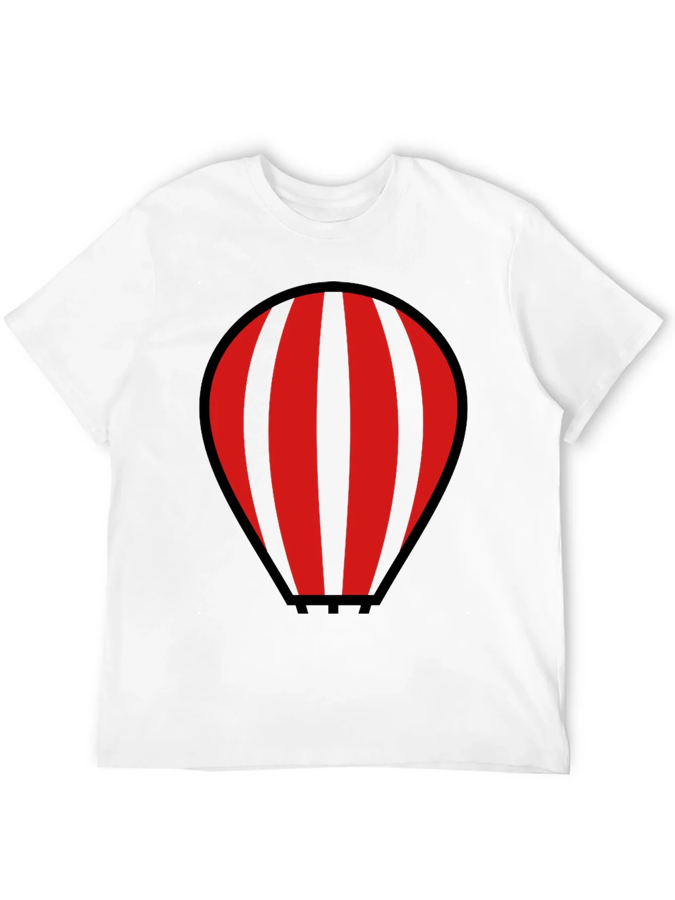 Rebbecca Striped Hot Air Balloon Graphic T-Shirt