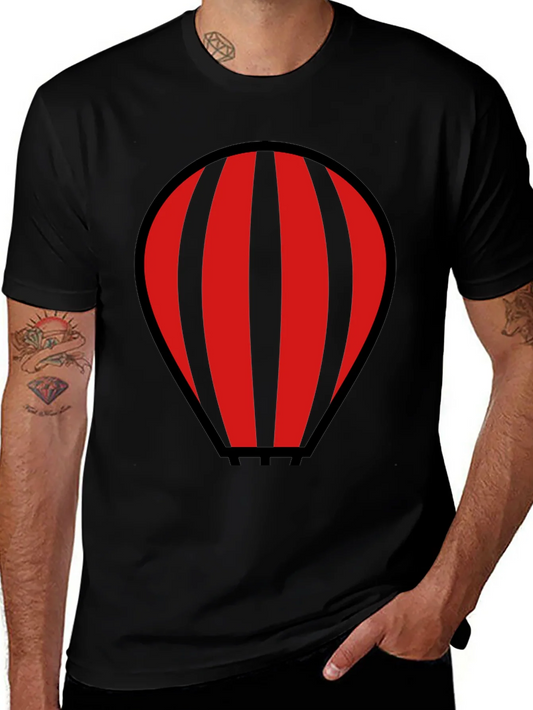 Rebbecca Striped Hot Air Balloon Graphic T-Shirt
