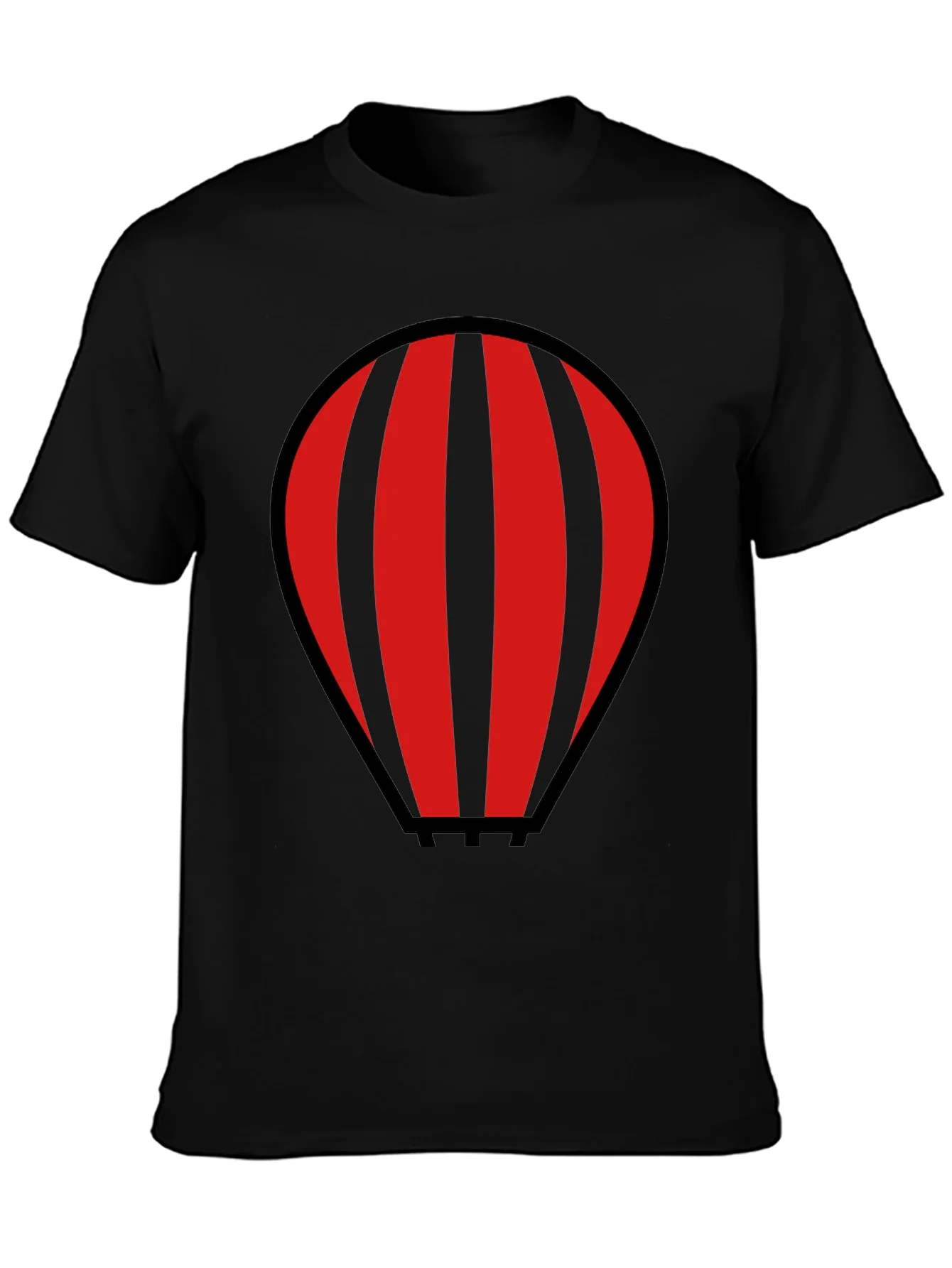 Rebbecca Striped Hot Air Balloon Graphic T-Shirt
