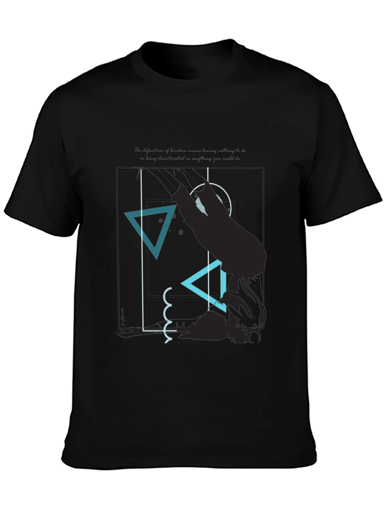 Rebbecca Abstract Graphic Tee - Modern Mens T-Shirt