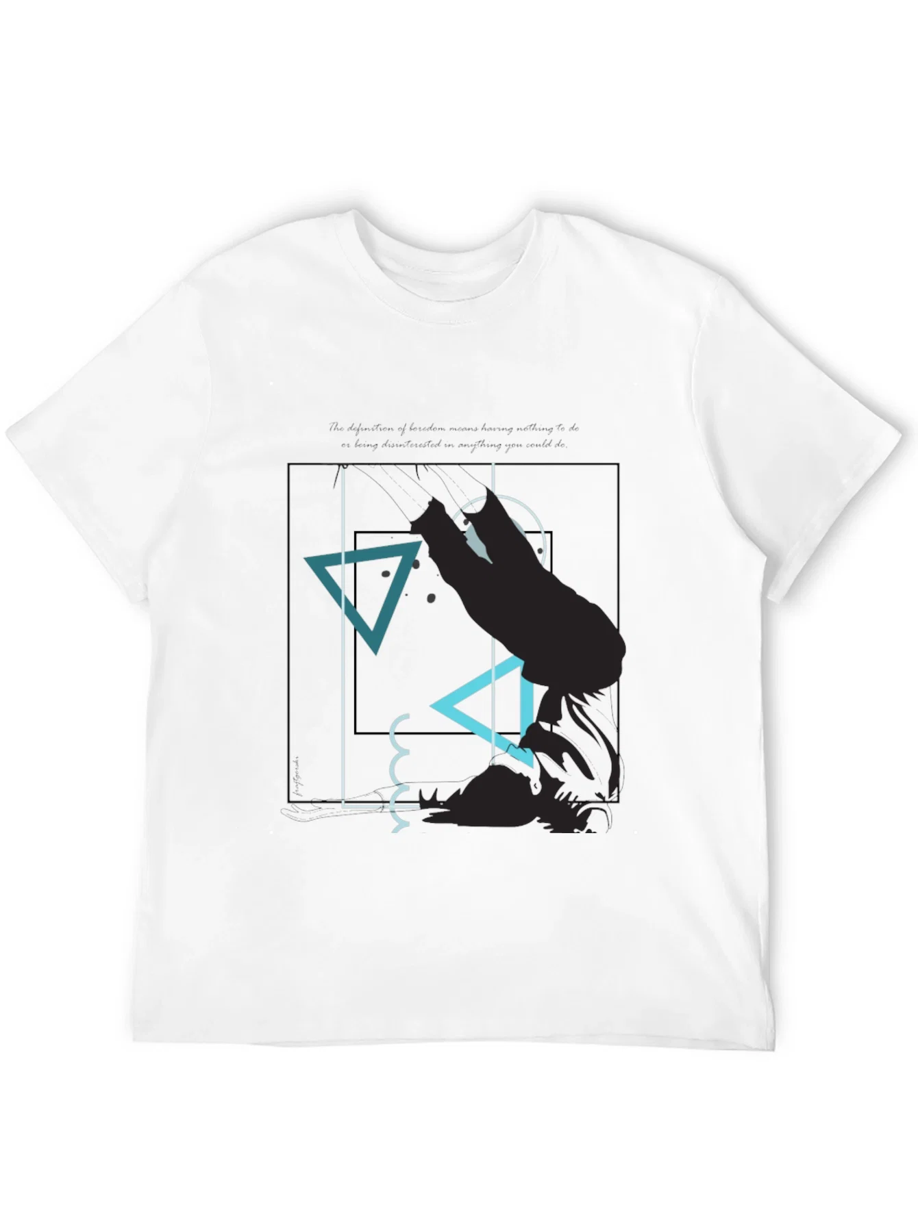 Rebbecca Abstract Graphic Tee - Modern Mens T-Shirt