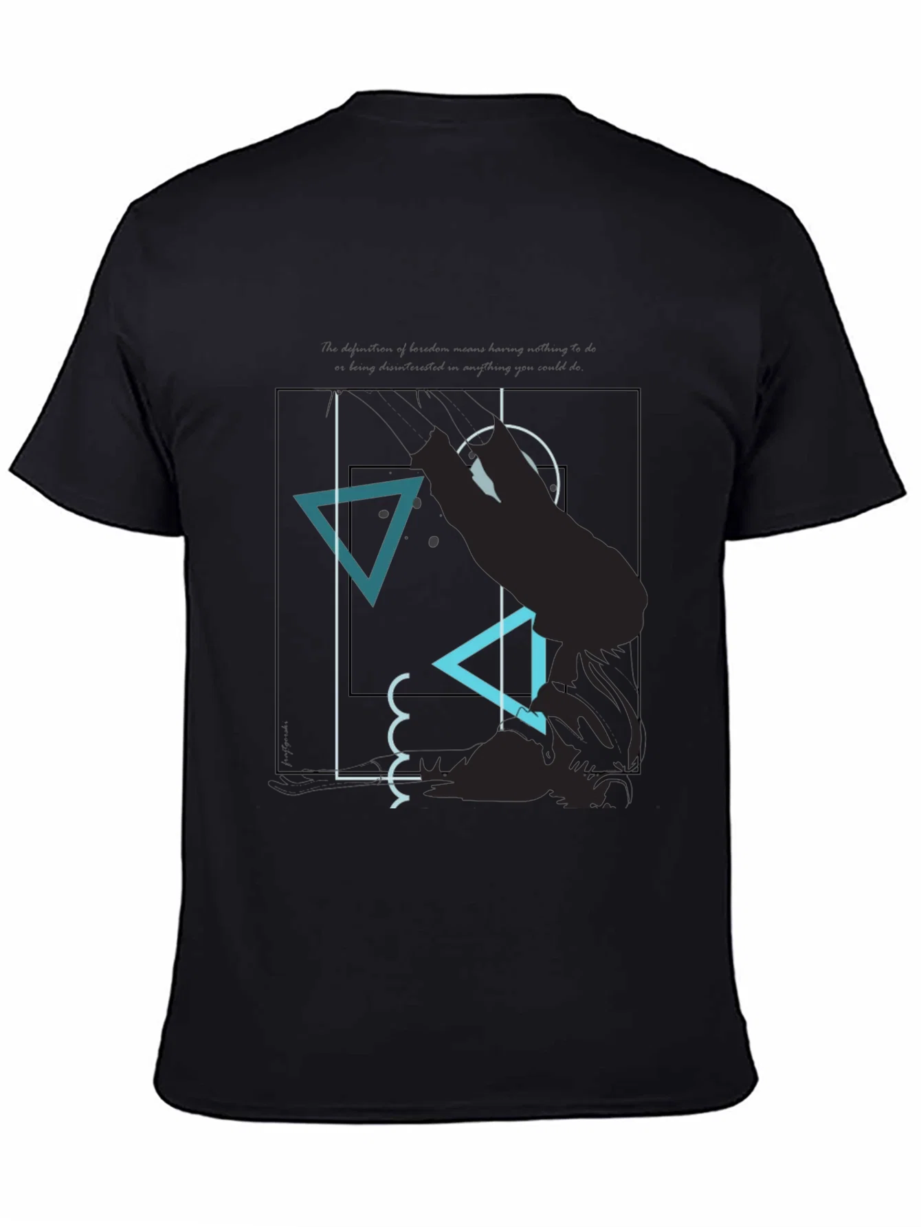 Rebbecca Abstract Graphic Tee - Modern Mens T-Shirt