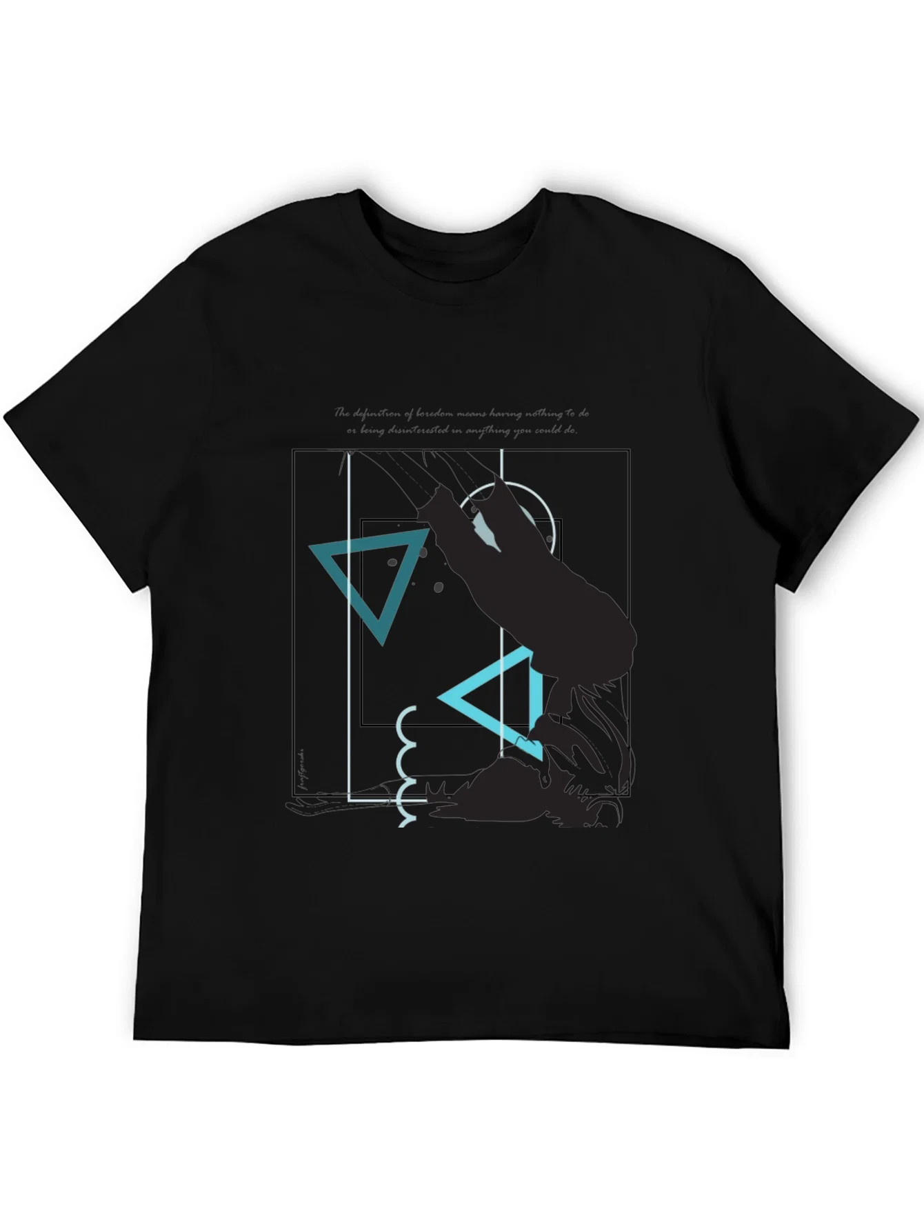 Rebbecca Abstract Graphic Tee - Modern Mens T-Shirt