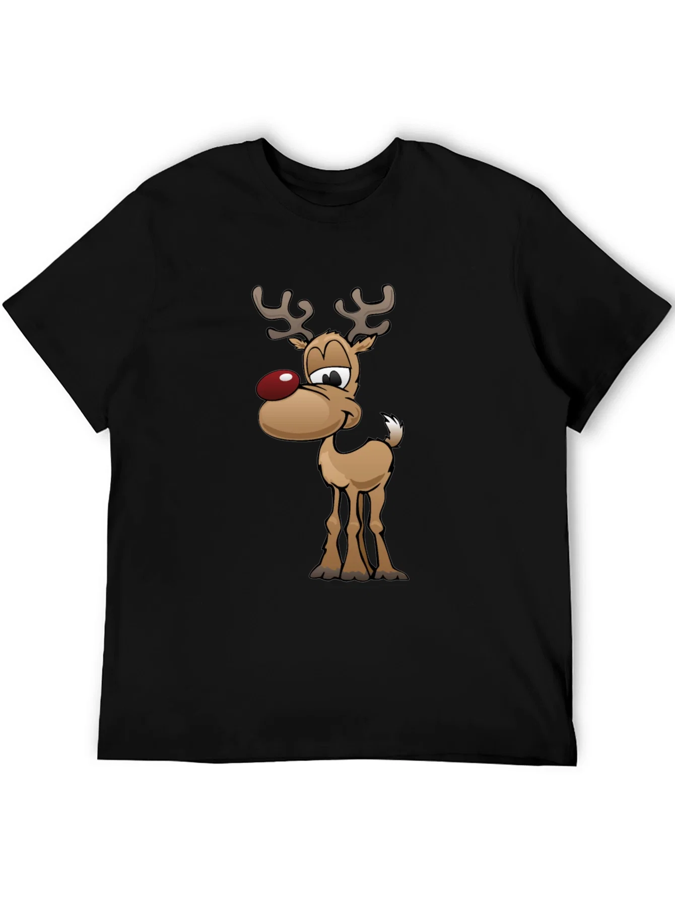 Rebbecca Festive Reindeer Graphic Tee - Holiday Fun!