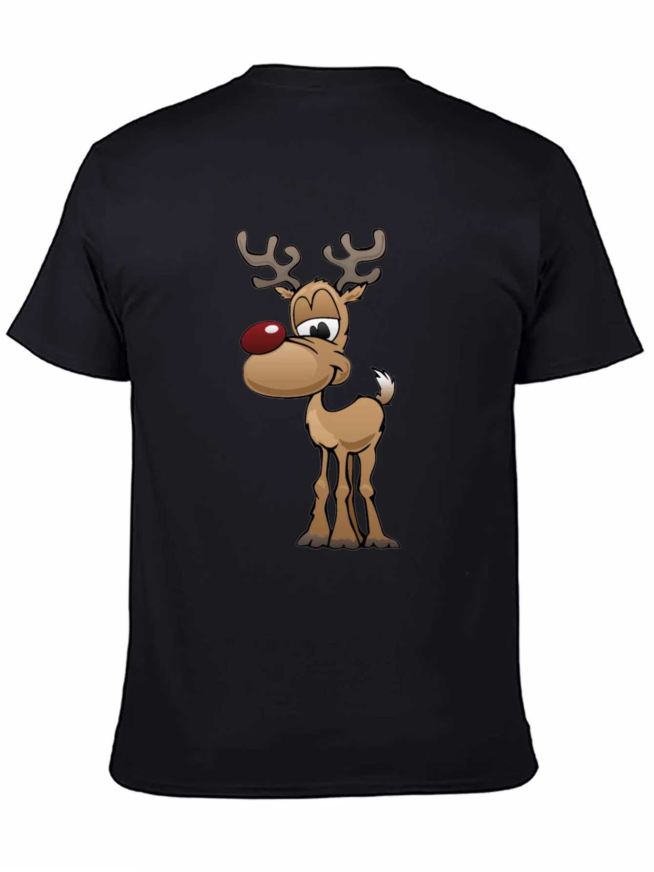 Rebbecca Festive Reindeer Graphic Tee - Holiday Fun!