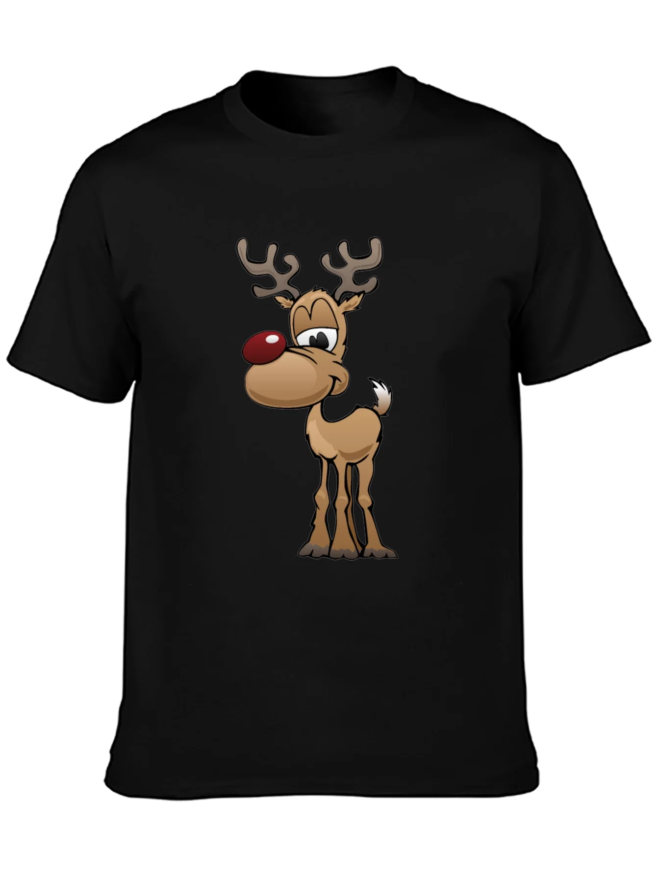 Rebbecca Festive Reindeer Graphic Tee - Holiday Fun!