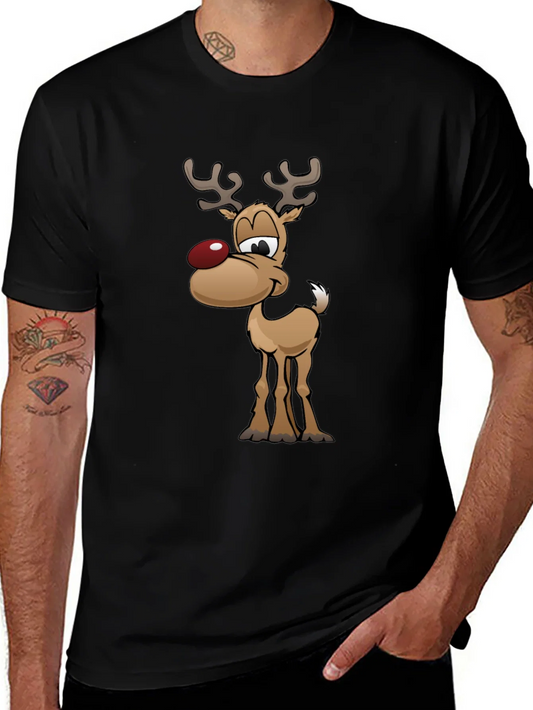 Rebbecca Festive Reindeer Graphic Tee - Holiday Fun!