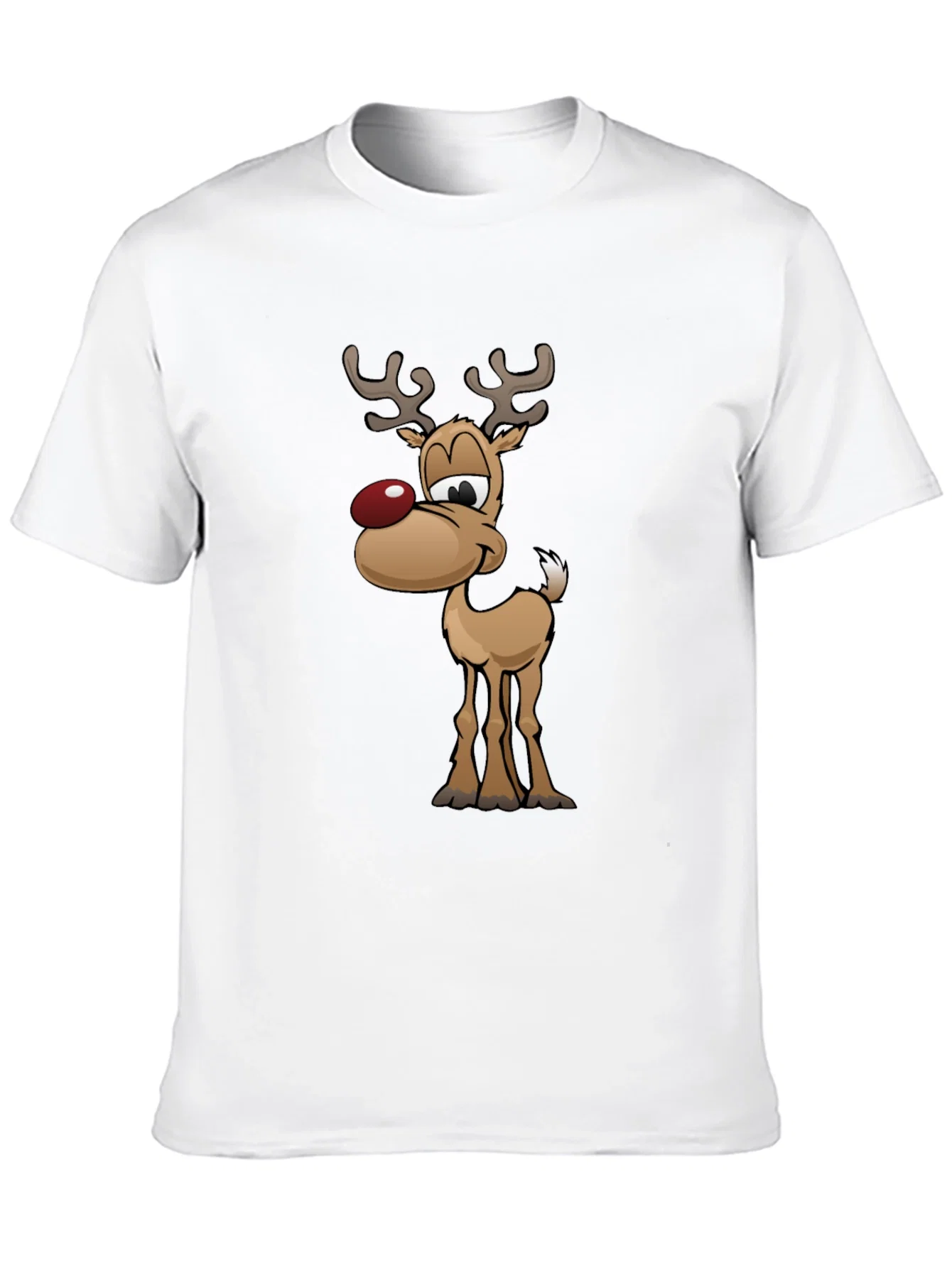 Rebbecca Festive Reindeer Graphic Tee - Holiday Fun!