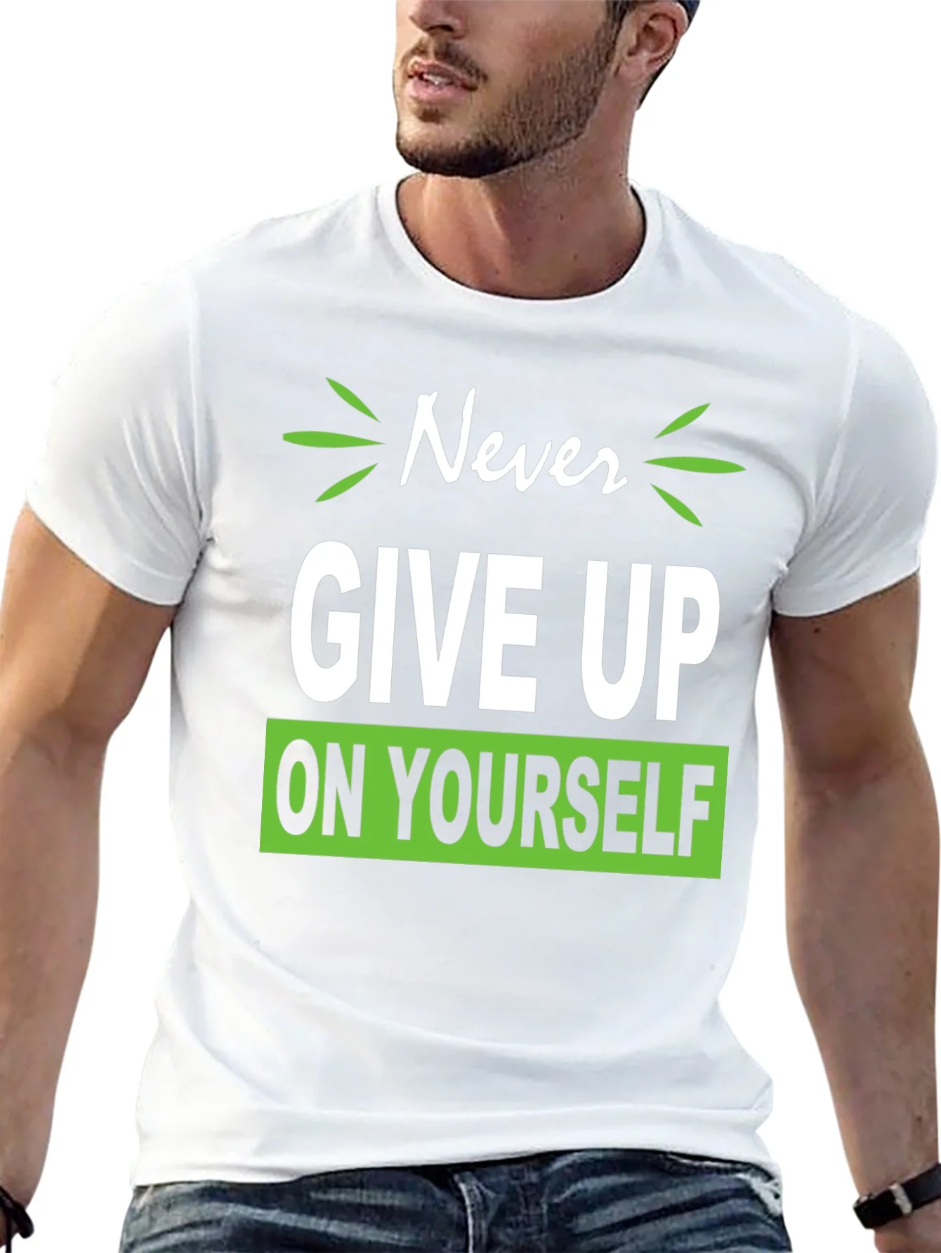 Camiseta Negra Motivacional Nunca te Rindas