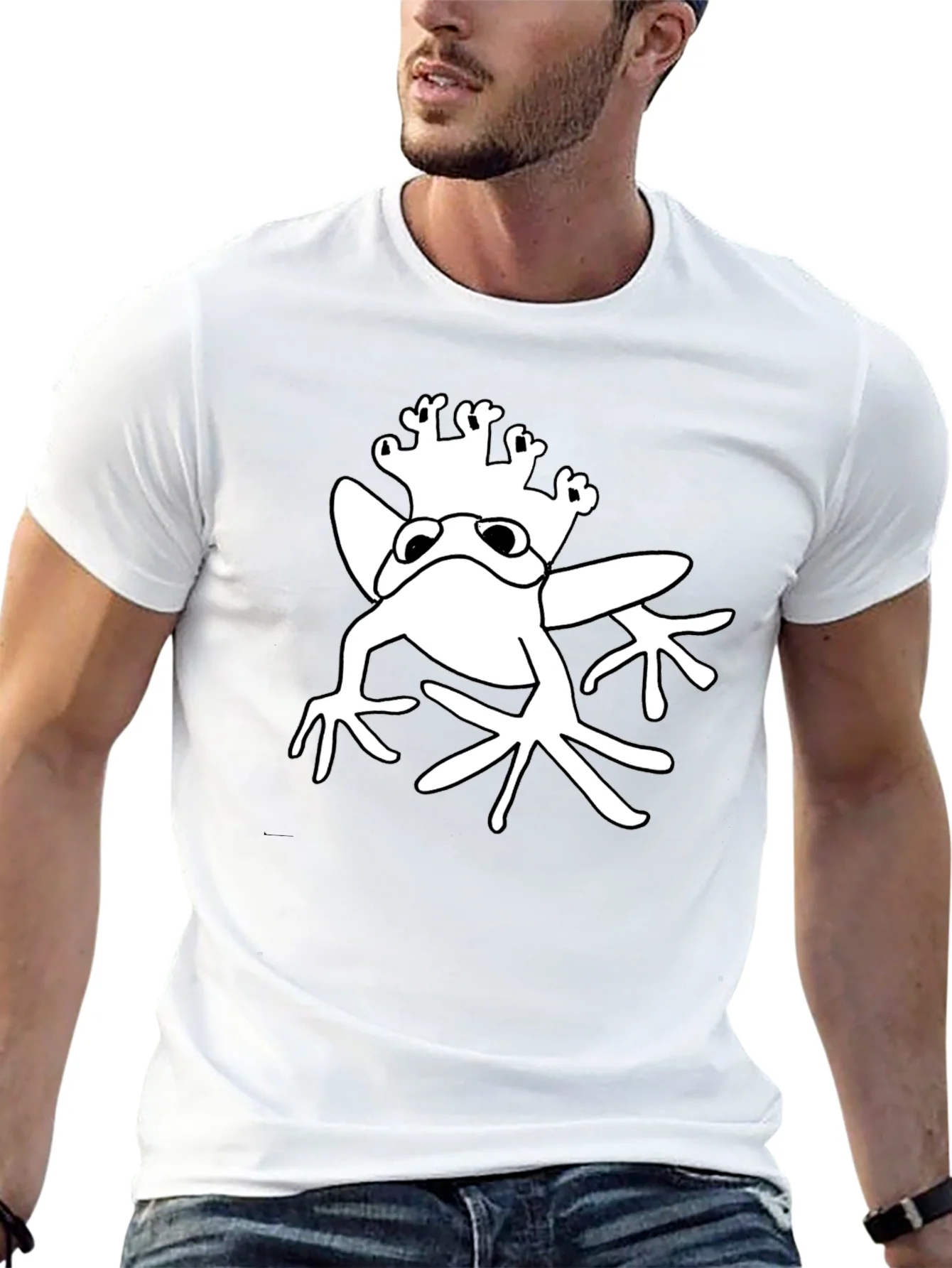 Rebbecca Frog Prince Graphic Tee - Black Cotton T-Shirt