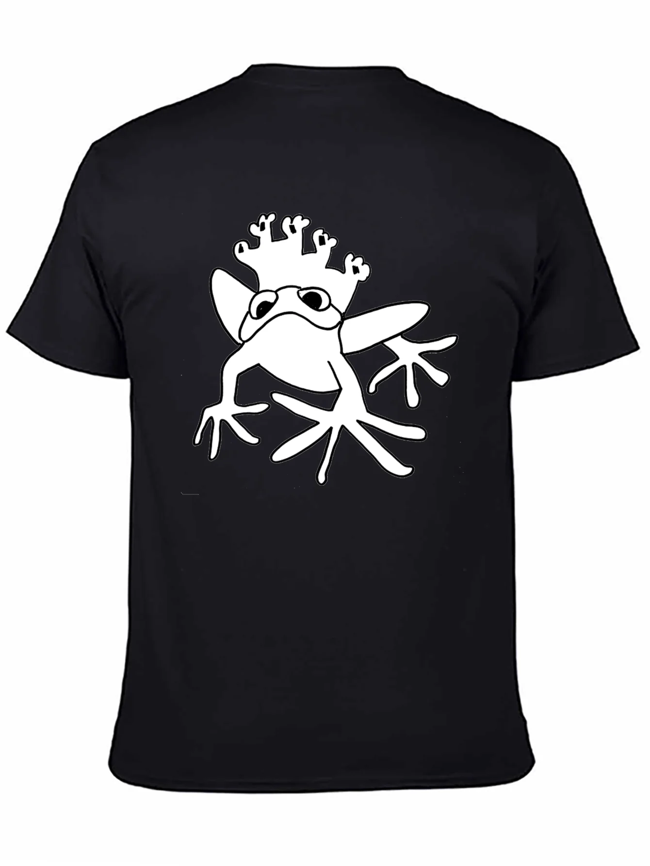 Rebbecca Frog Prince Graphic Tee - Black Cotton T-Shirt