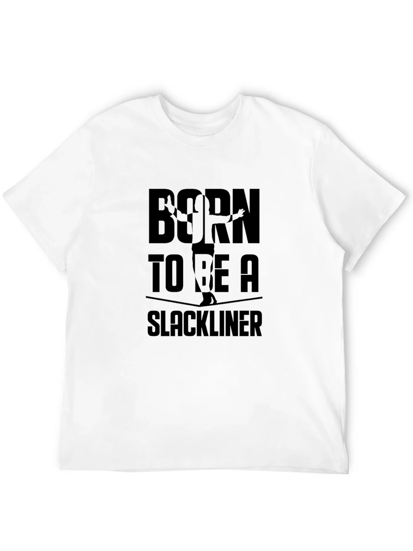 Rebbecca Born to be a Slackliner Black T-Shirt