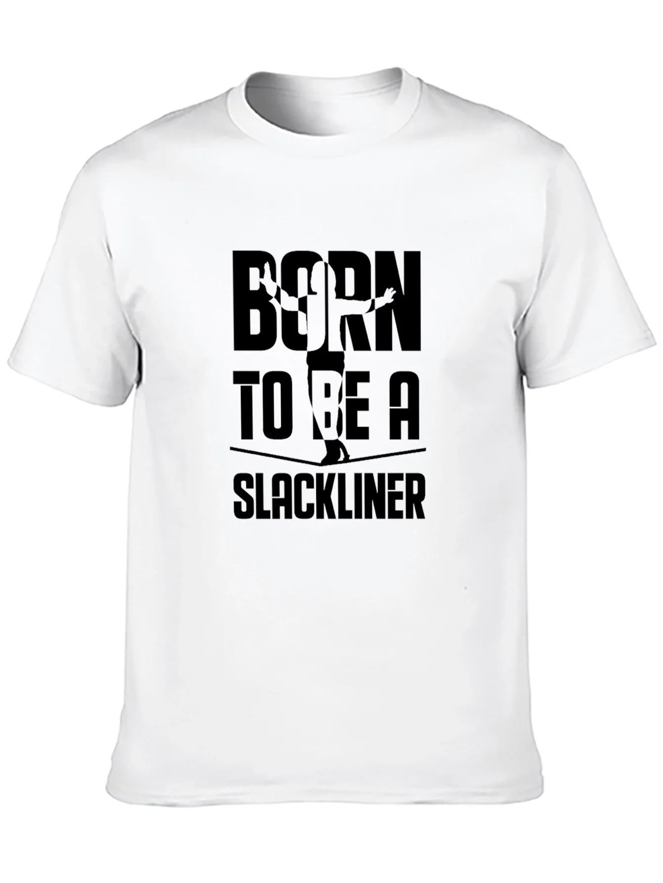 Rebbecca Born to be a Slackliner Black T-Shirt