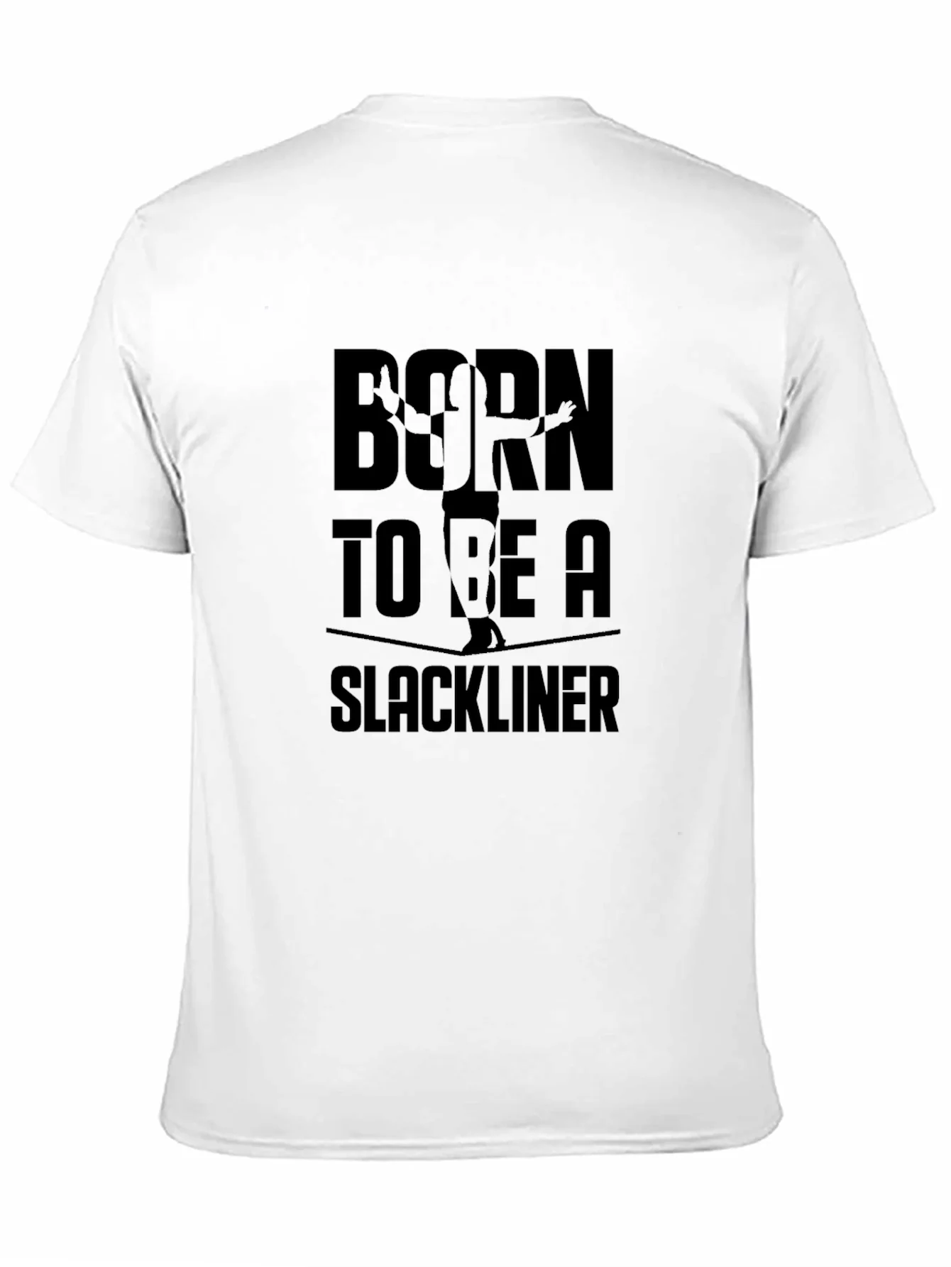 Rebbecca Born to be a Slackliner Black T-Shirt