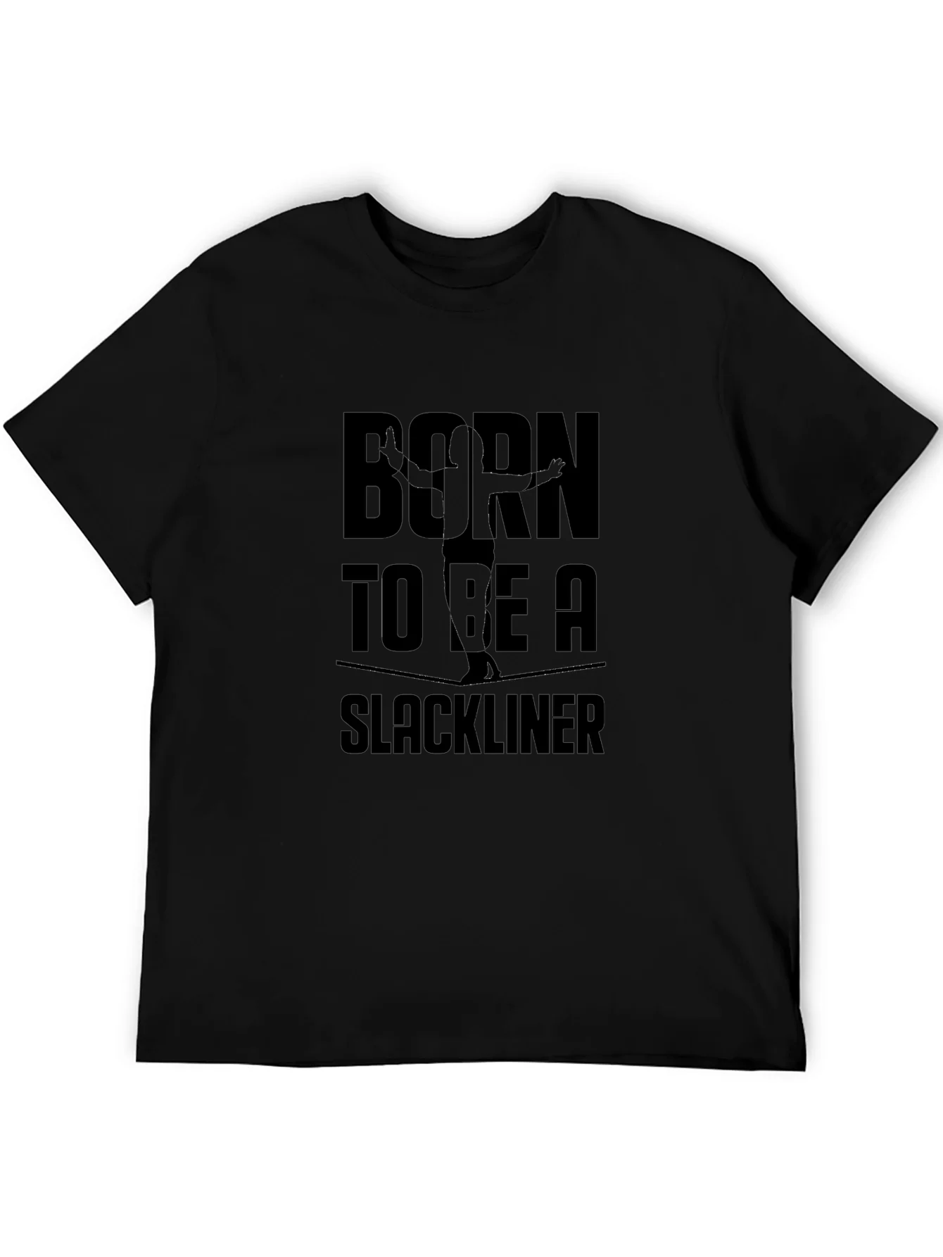 Rebbecca Born to be a Slackliner Black T-Shirt