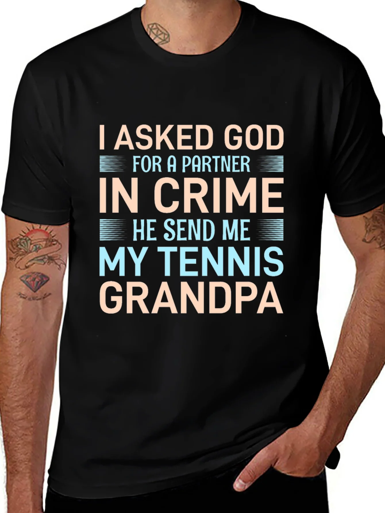 Rebbecca Tennis Grandpa Graphic T-Shirt