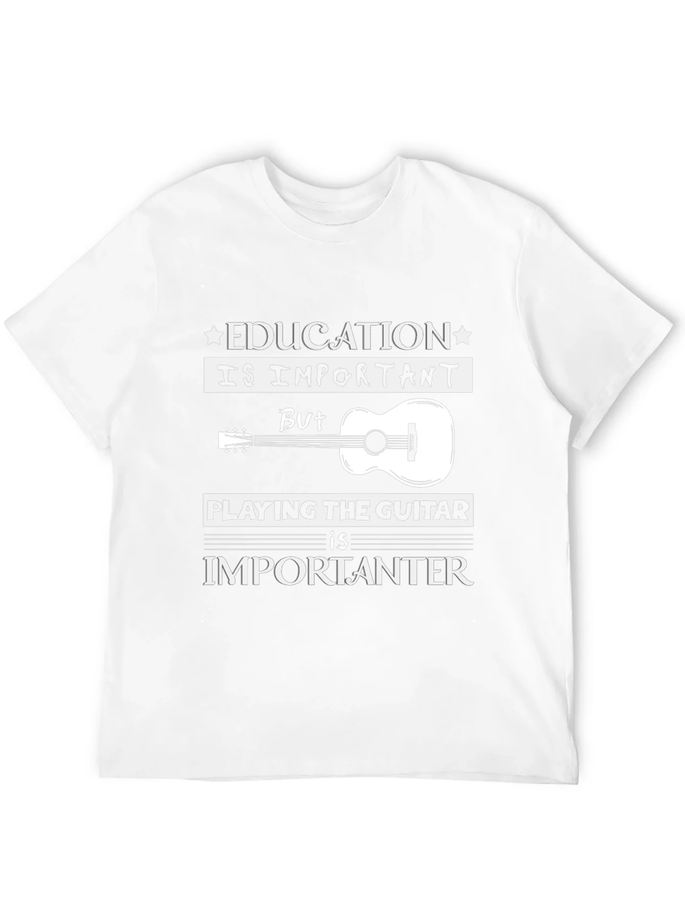Rebbecca Education vs Guitar T-Shirt: Musicians Tee