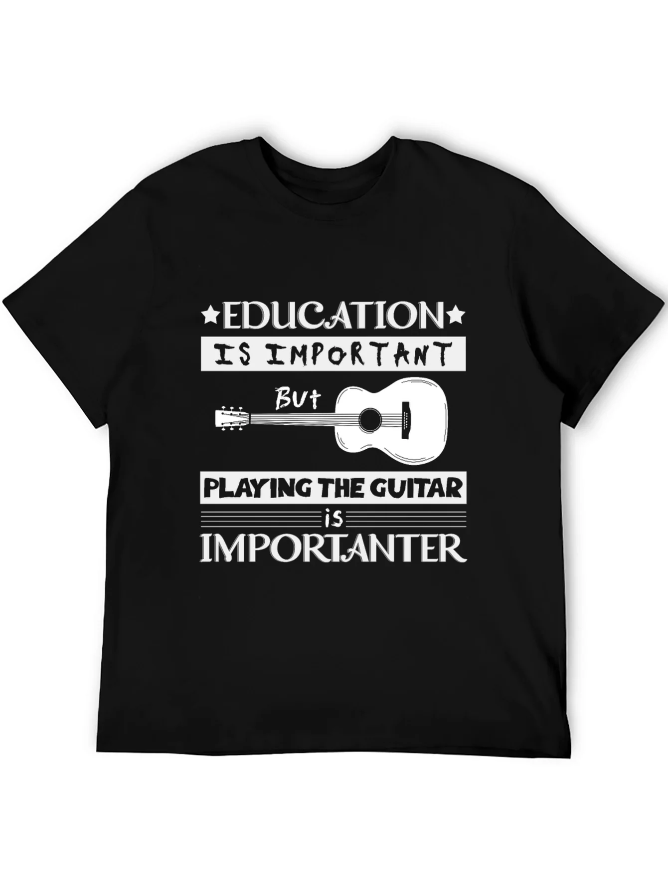 Rebbecca Education vs Guitar T-Shirt: Musicians Tee