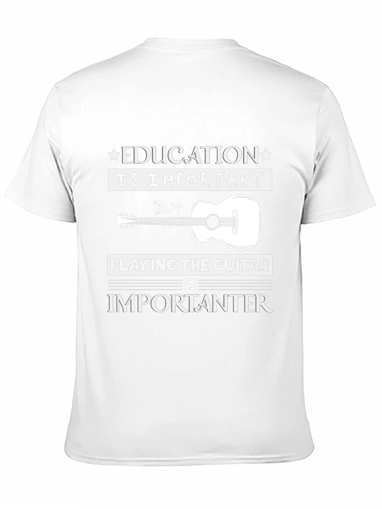 Rebbecca Education vs Guitar T-Shirt: Musicians Tee