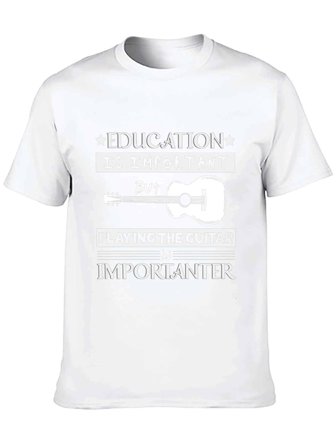 Rebbecca Education vs Guitar T-Shirt: Musicians Tee