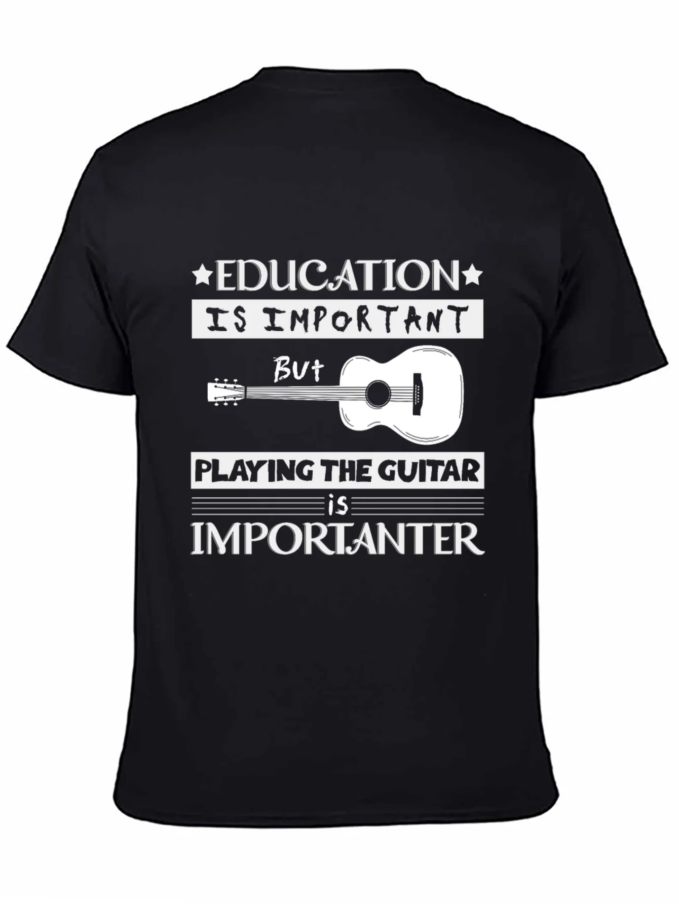 Rebbecca Education vs Guitar T-Shirt: Musicians Tee