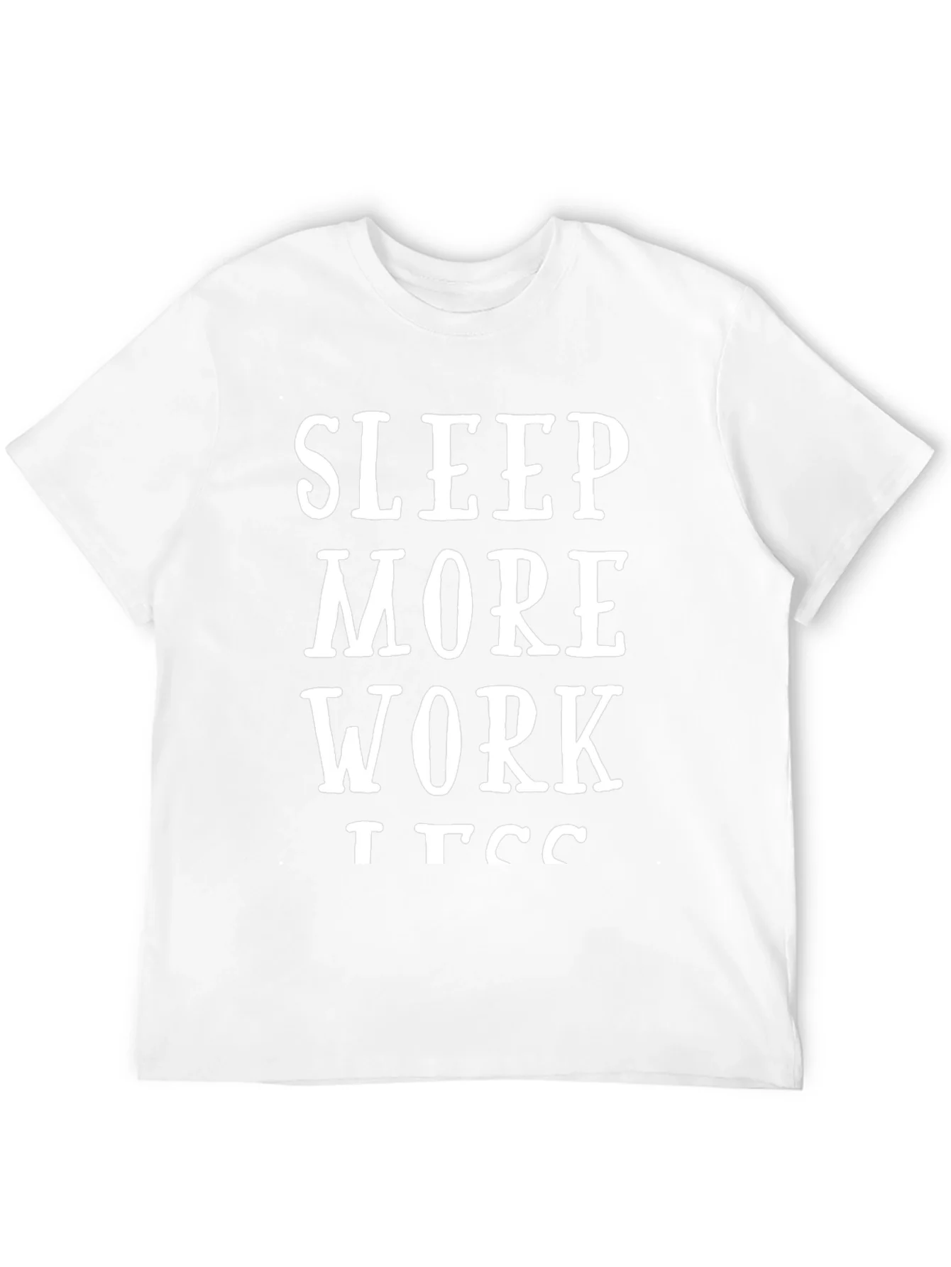 Camiseta Negra Duerme M¨¢s Trabaja Menos