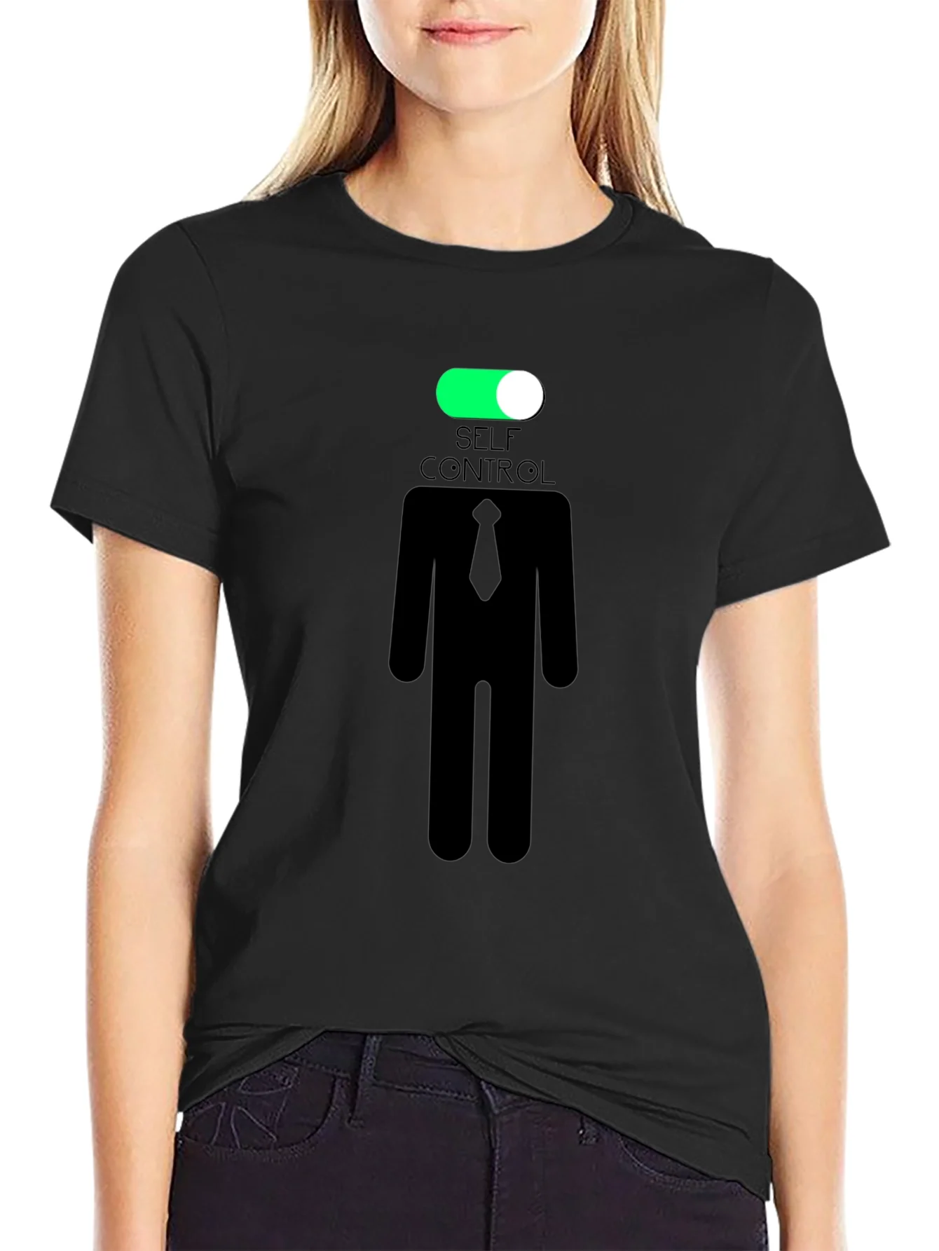 Camiseta Negra Autocontrol Activado