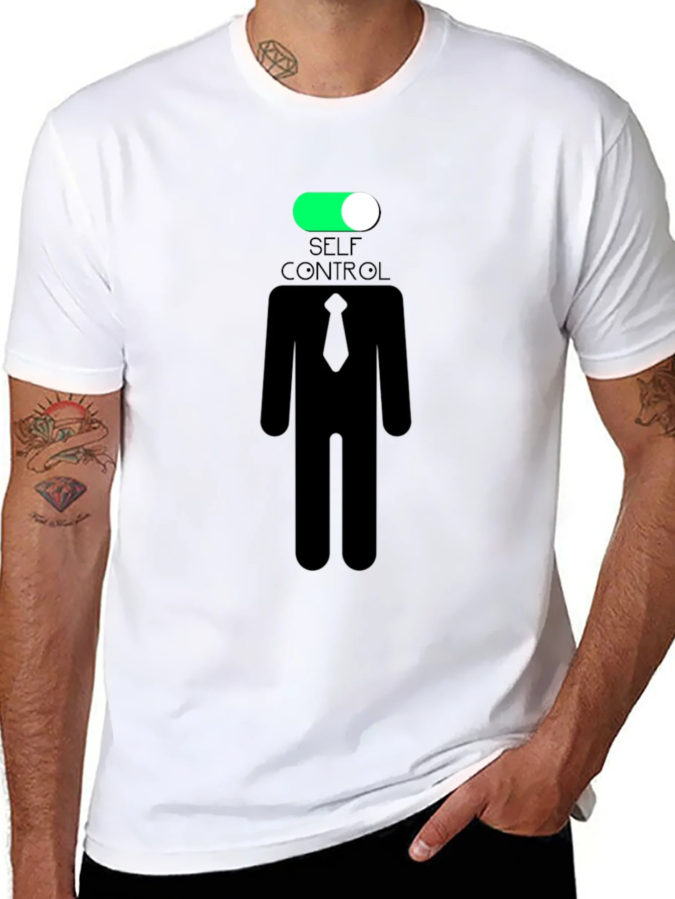 Camiseta Negra Autocontrol Activado