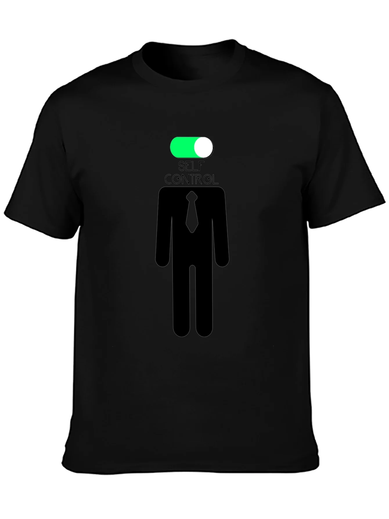 Camiseta Negra Autocontrol Activado