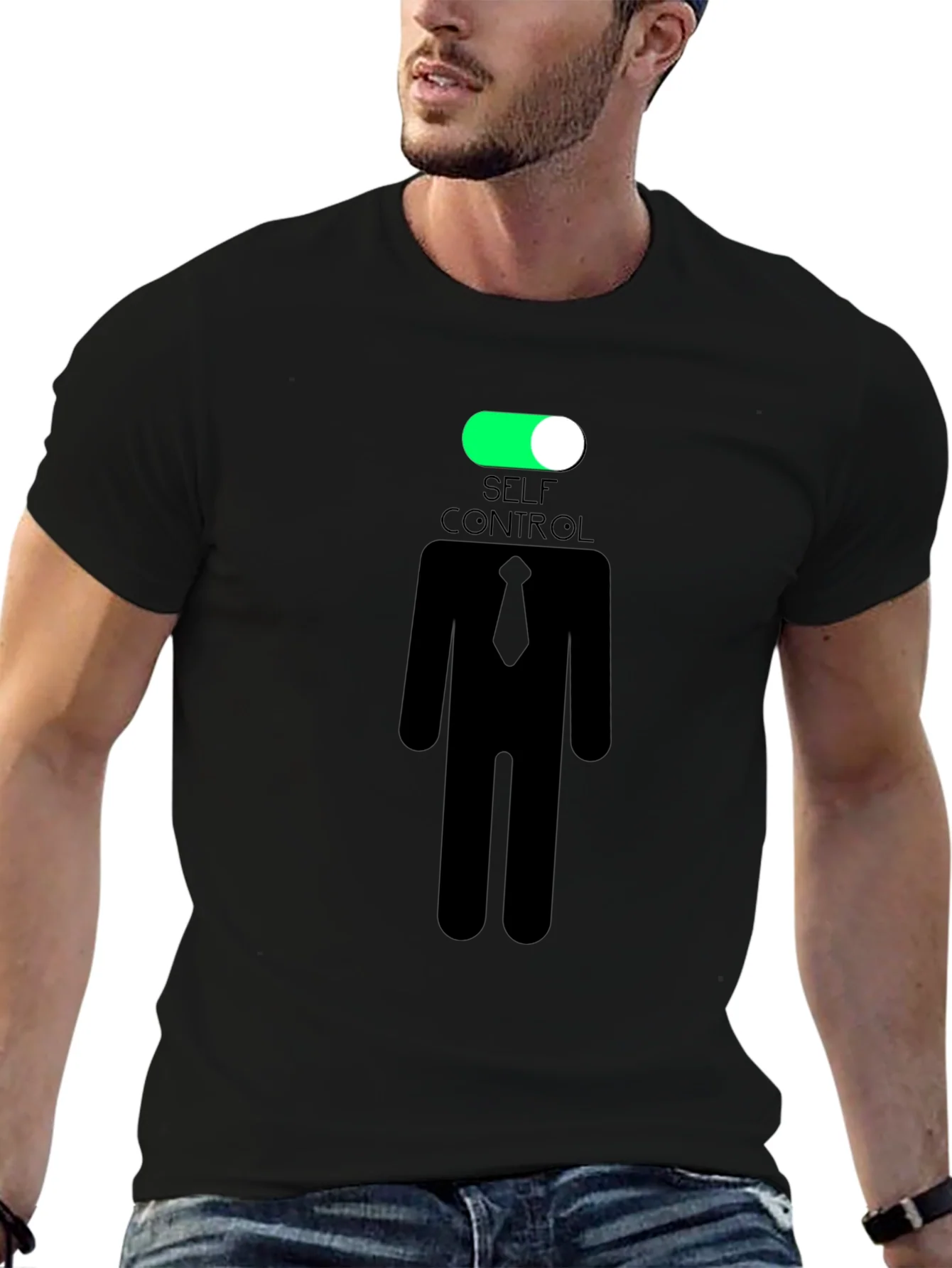 Camiseta Negra Autocontrol Activado