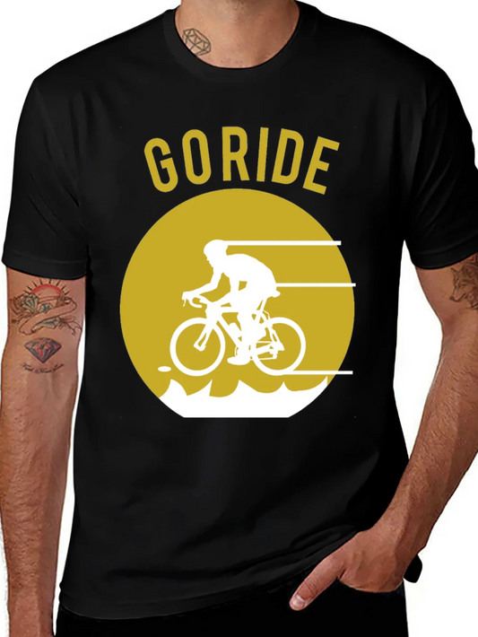 Rebbecca Go Ride Black T-Shirt | Cycling Design