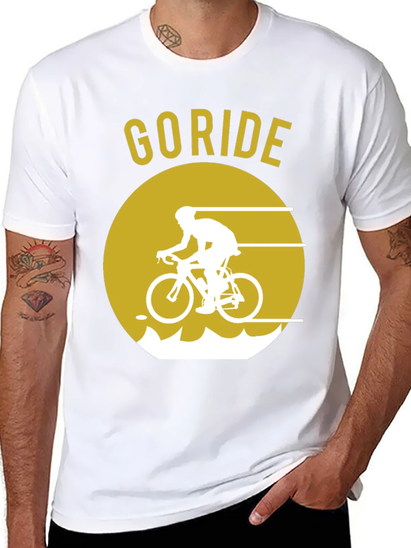 Rebbecca Go Ride Black T-Shirt | Cycling Design