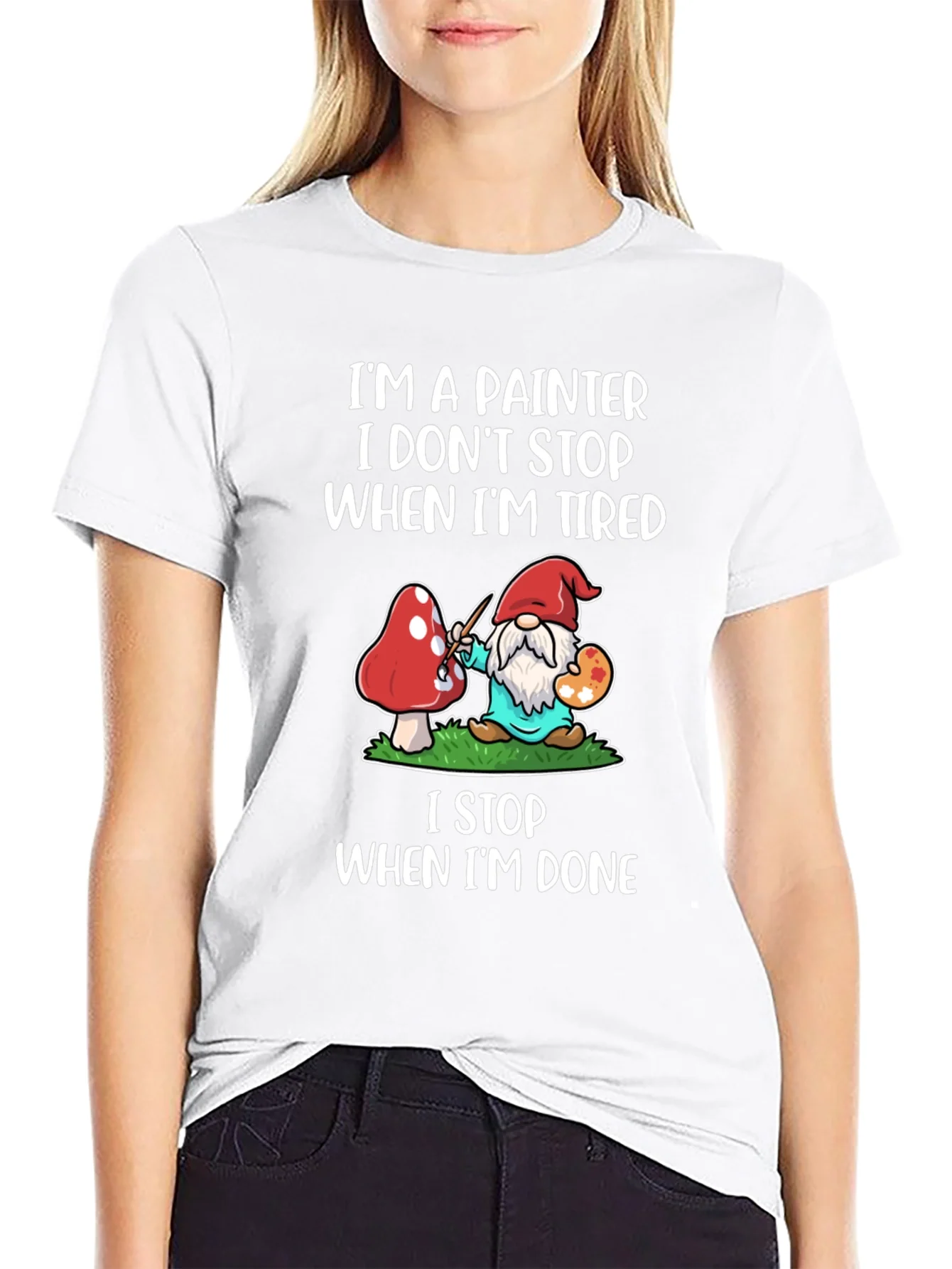 Camiseta Soy Pintor No Paro Cuando Estoy Cansado