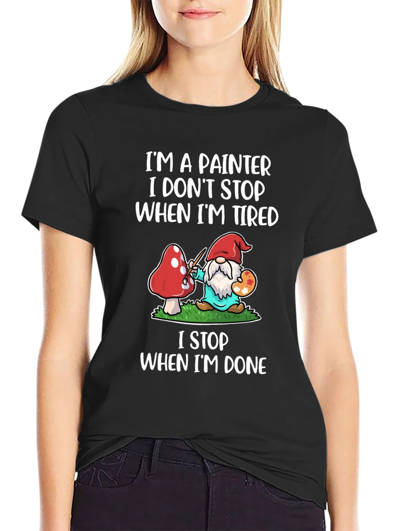 Camiseta Soy Pintor No Paro Cuando Estoy Cansado