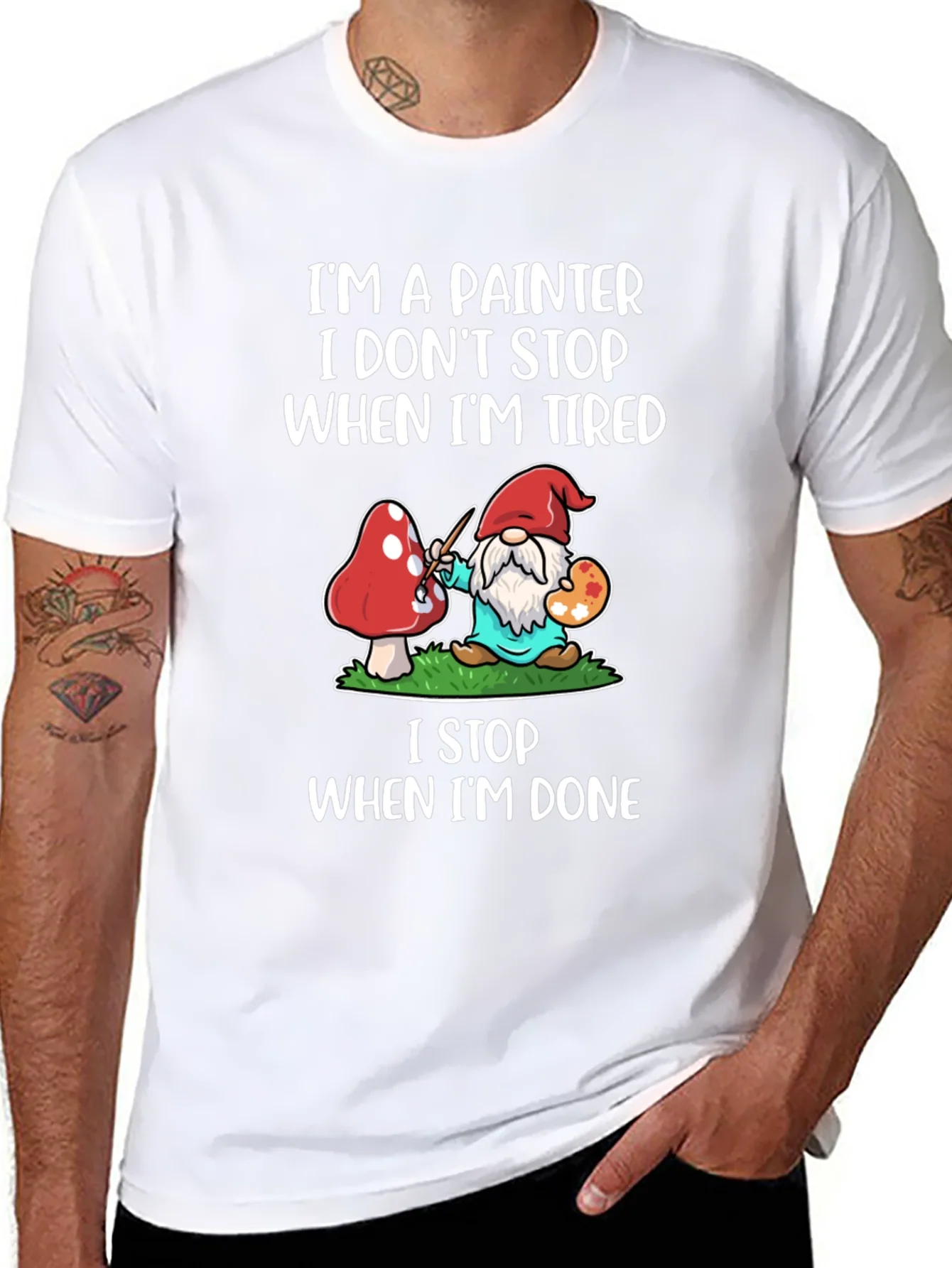 Camiseta Soy Pintor No Paro Cuando Estoy Cansado