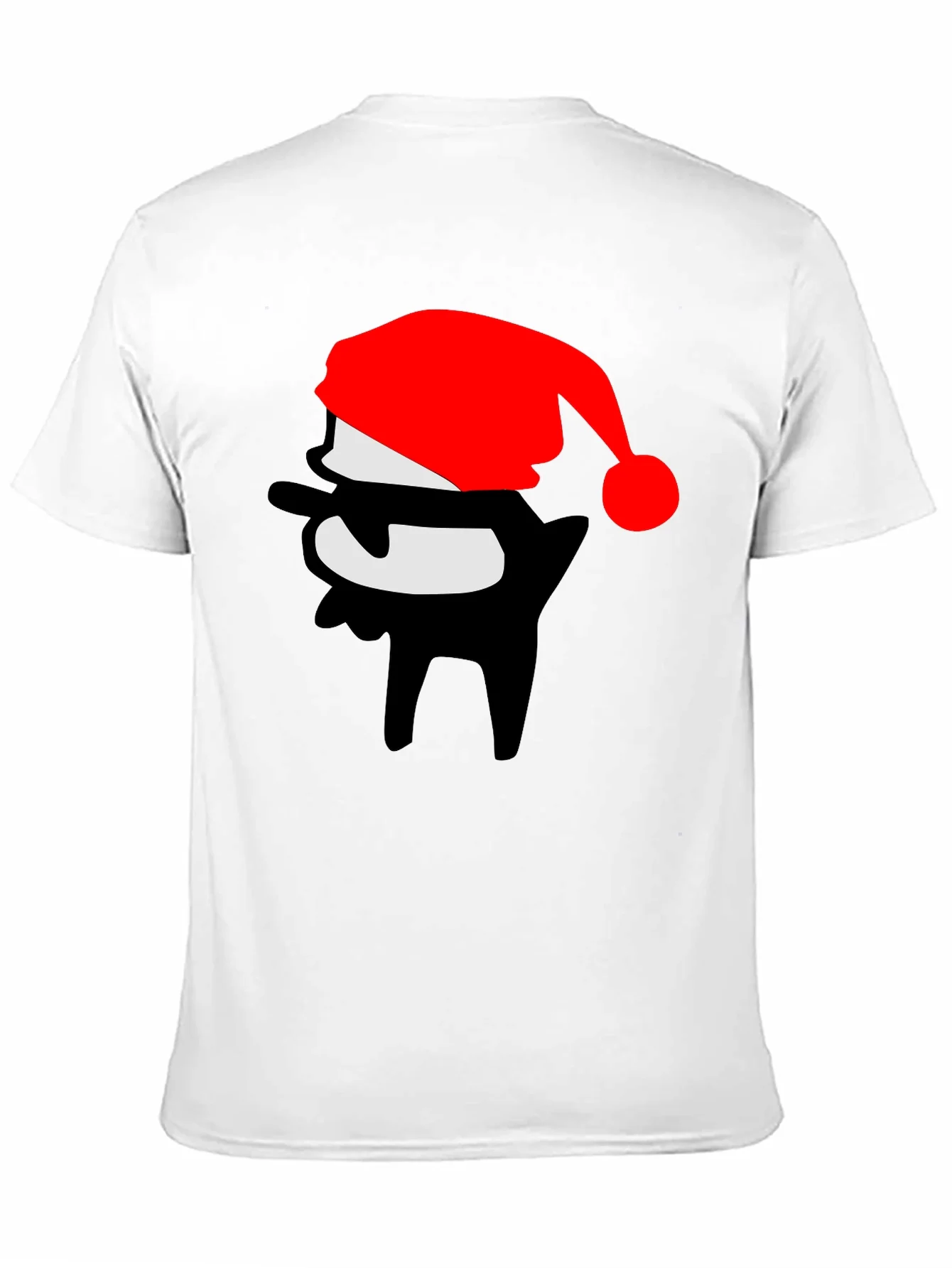 Rebbecca Festive Dab Santa T-Shirt - Black Crew Neck