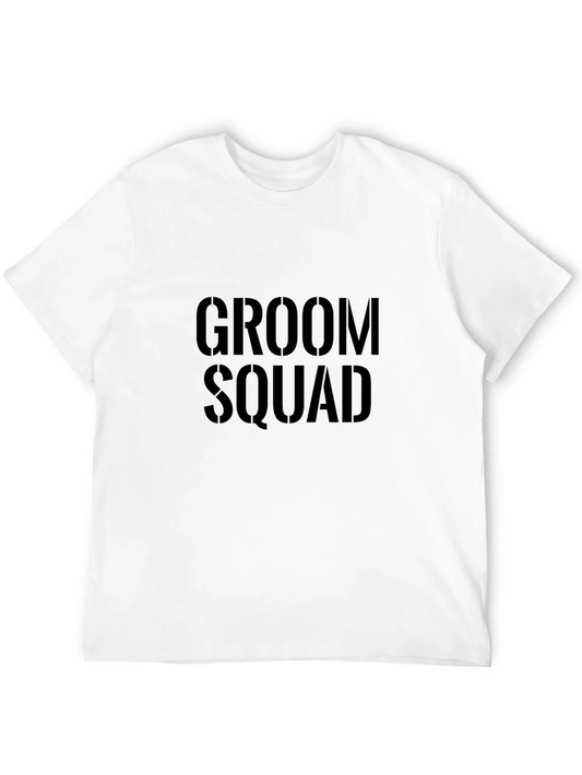 Rebbecca Groom Squad Black Graphic Tee - Wedding Party