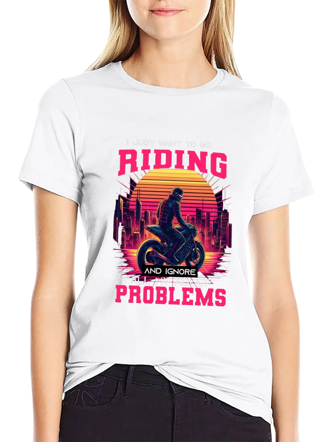 Rebbecca Ride Away Adulting T-Shirt