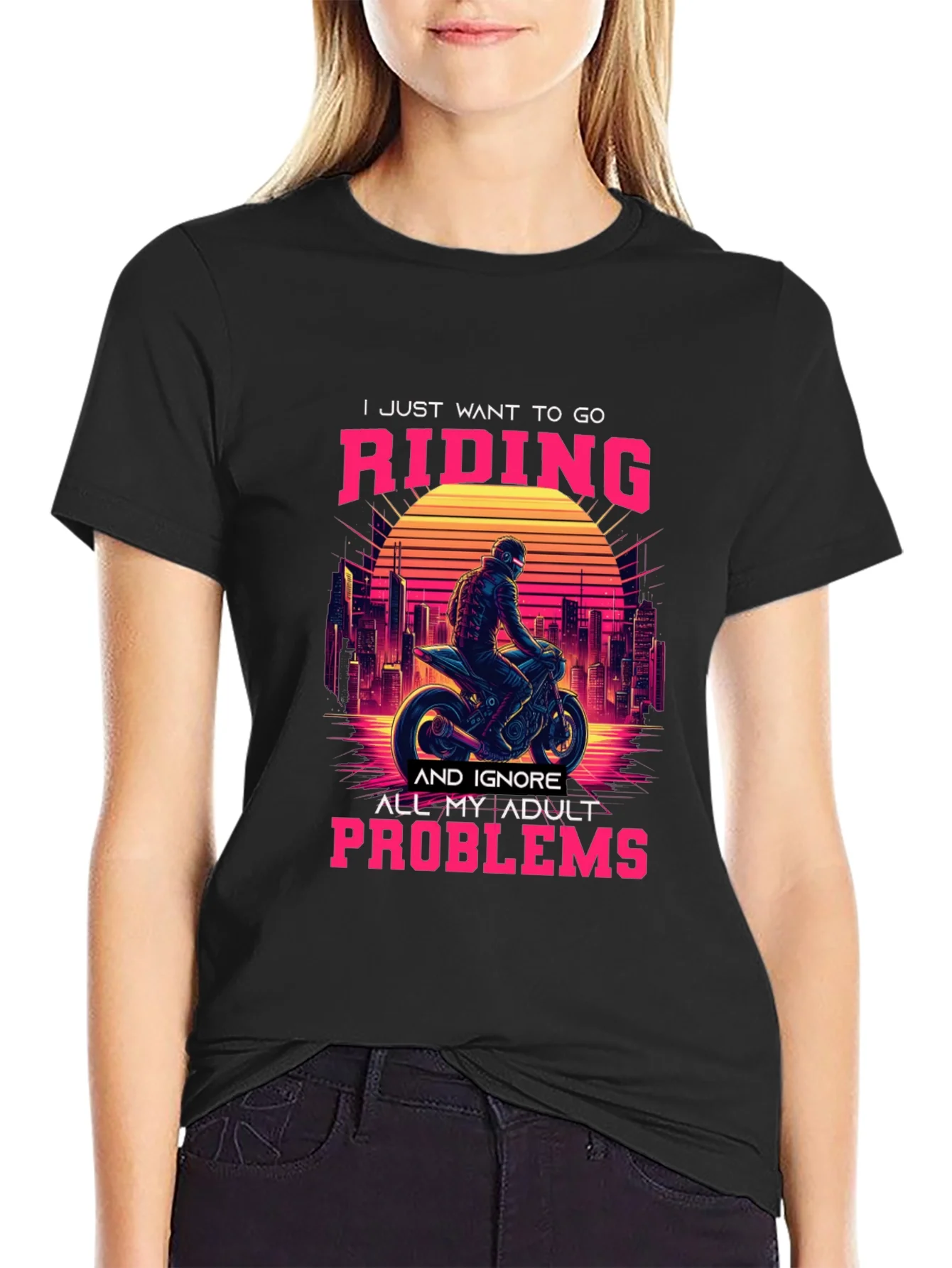 Rebbecca Ride Away Adulting T-Shirt