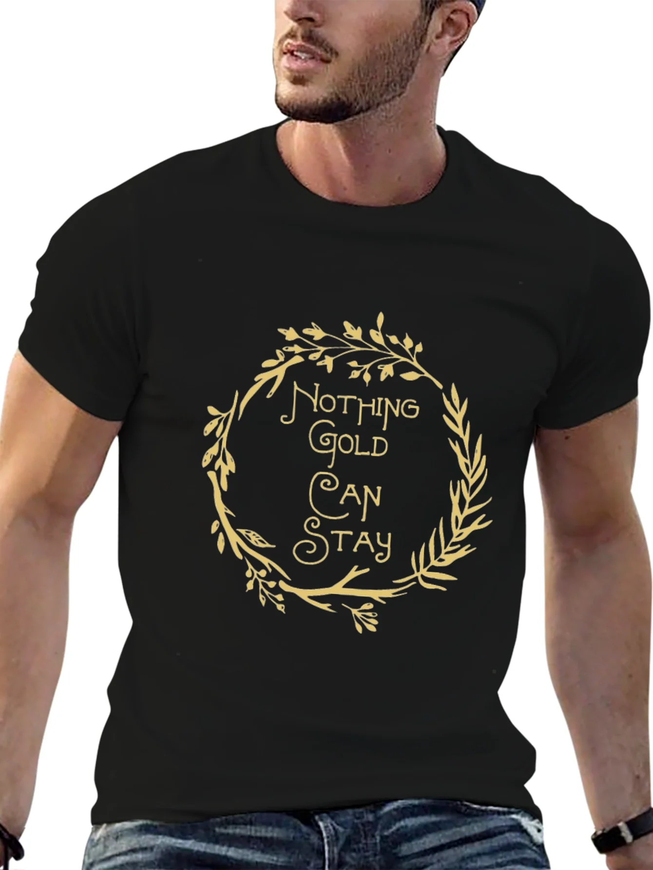 Rebbecca Nothing Gold Can Stay Graphic Tee