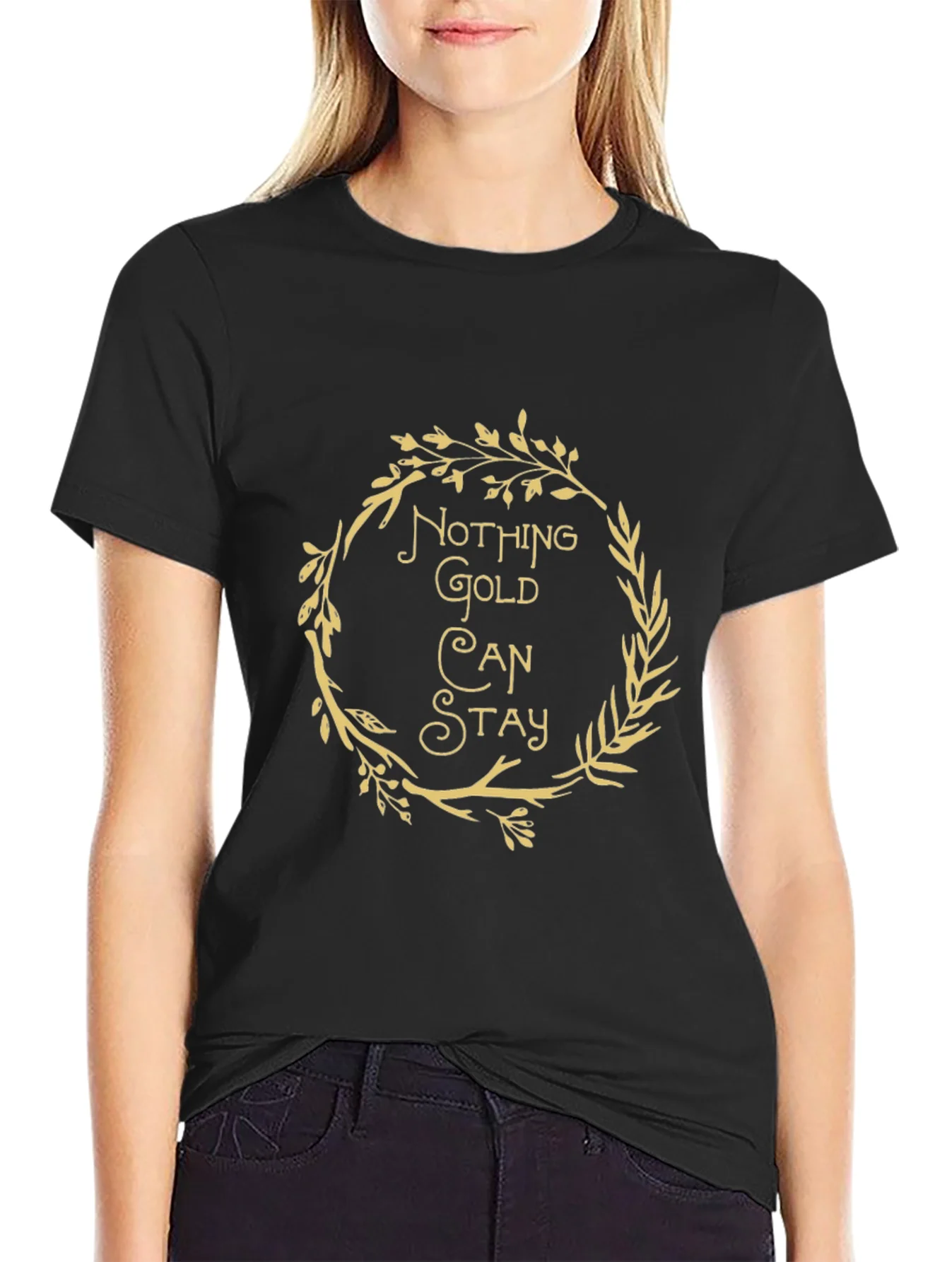 Rebbecca Nothing Gold Can Stay Graphic Tee