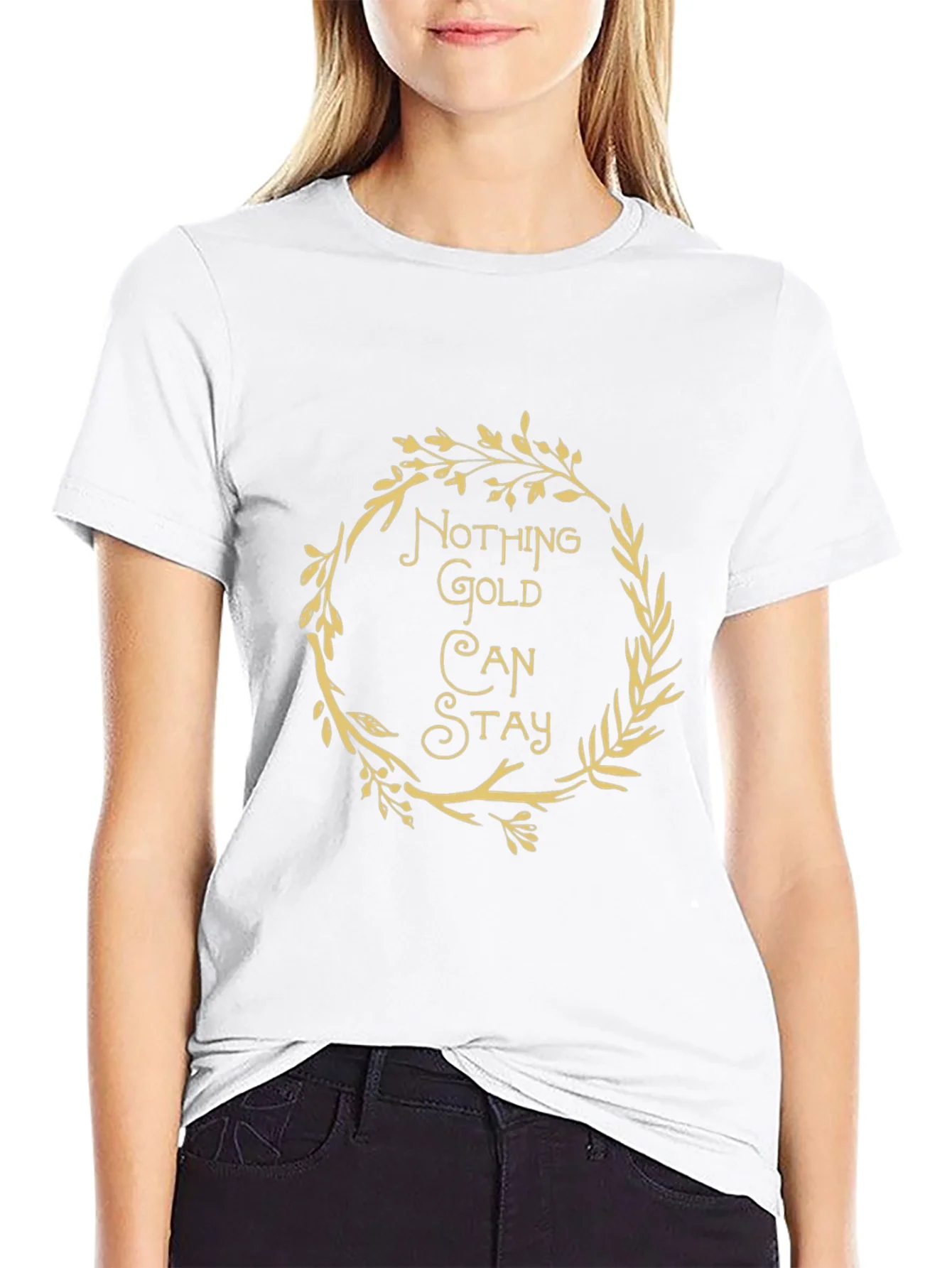 Rebbecca Nothing Gold Can Stay Graphic Tee