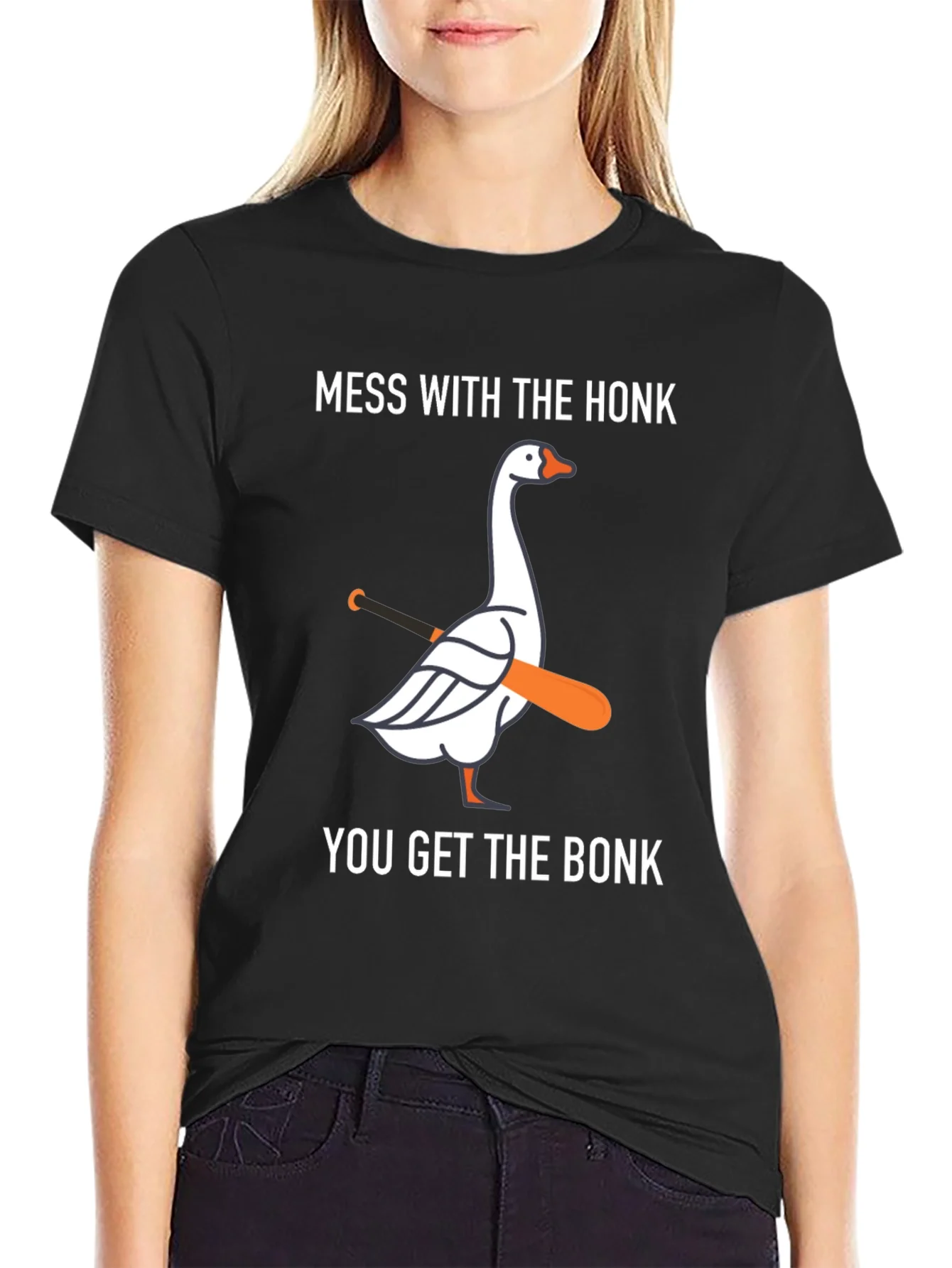 Rebbecca Mess with Honk You Get Bonk T-Shirt